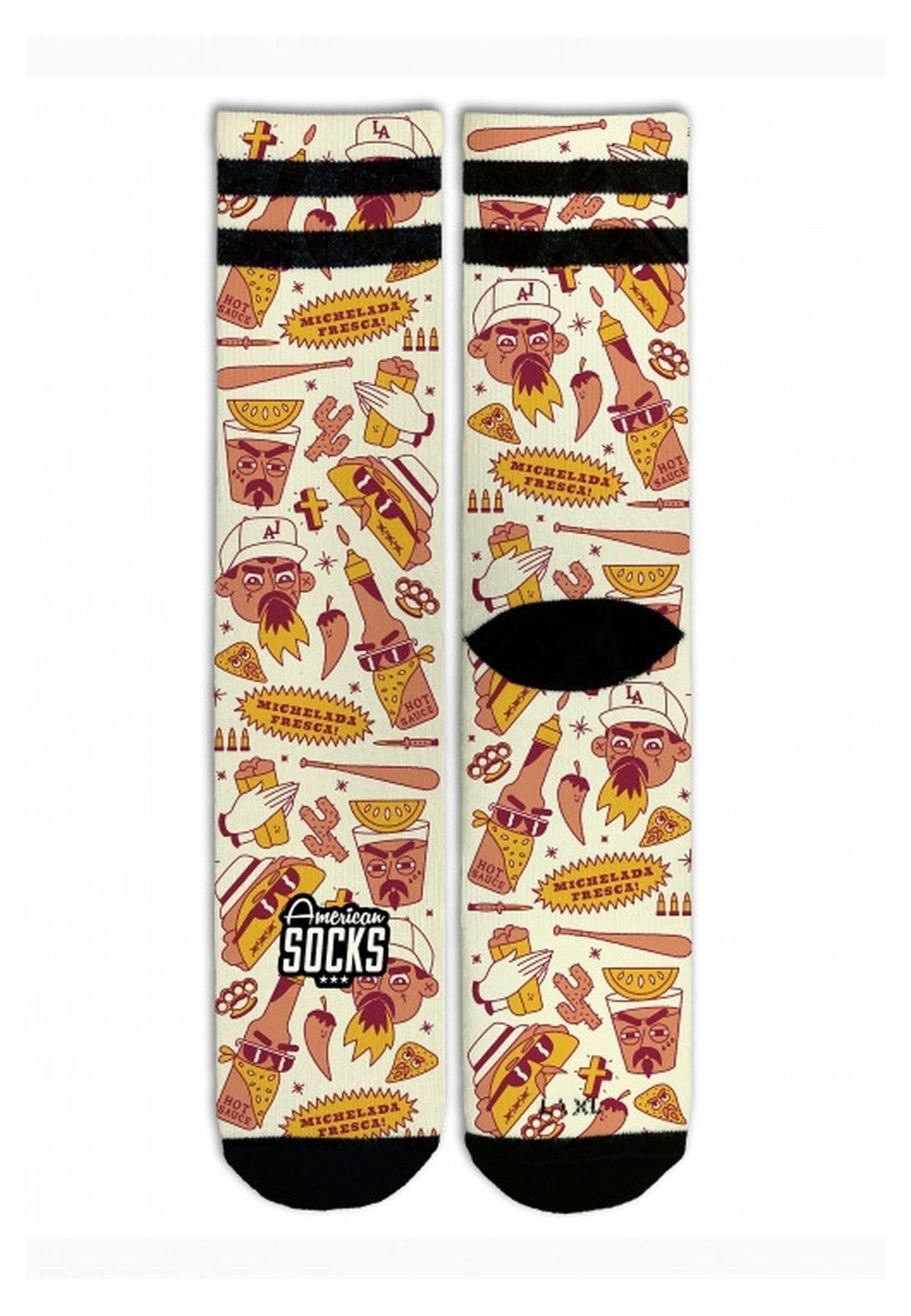 CALCETINES AMERICAN SOCKS TACOS & VATOS MID HIGH - AREA ZERO