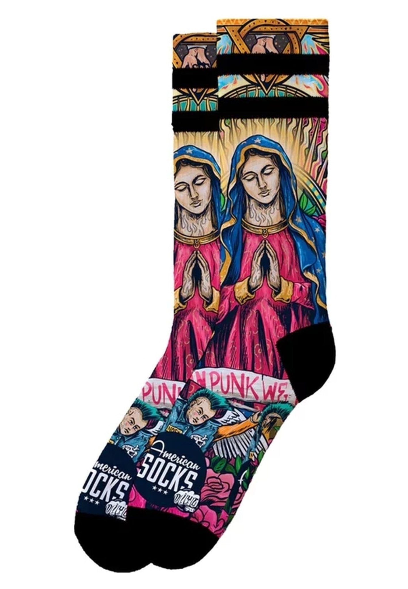 CALCETINES AMERICAN SOCKS VIRGEN DE GUADALUPE MID HIGH SOCKS - AREA ZERO