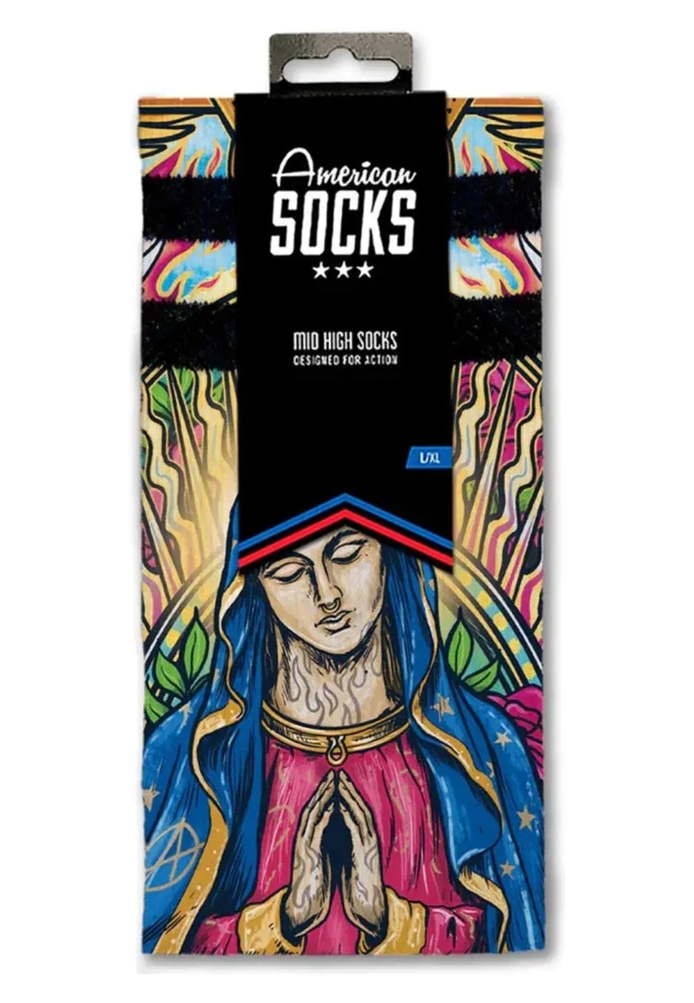 CALCETINES AMERICAN SOCKS VIRGEN DE GUADALUPE MID HIGH SOCKS - AREA ZERO