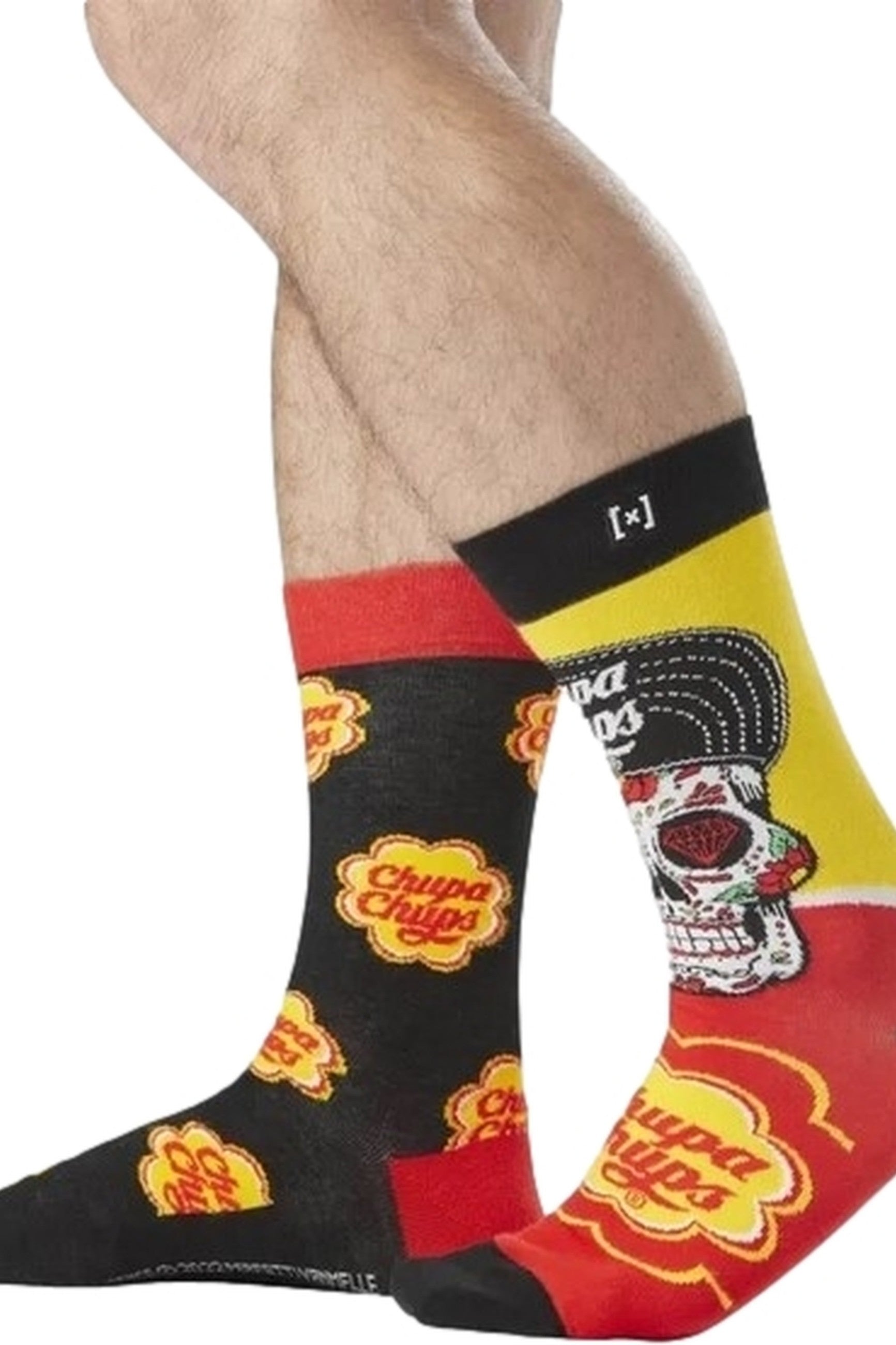 CALCETINES CAPSLAB AMARILLOS CHUPACHUPS CALAVERAS