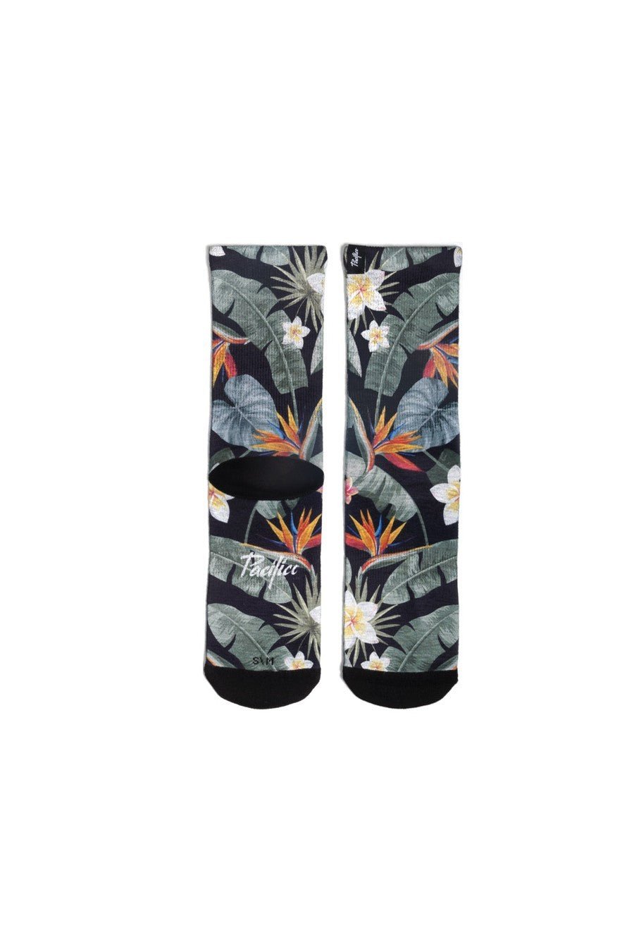 CALCETINES PACIFIC NEGROS FLORES SUBLIMADAS - AREA ZERO