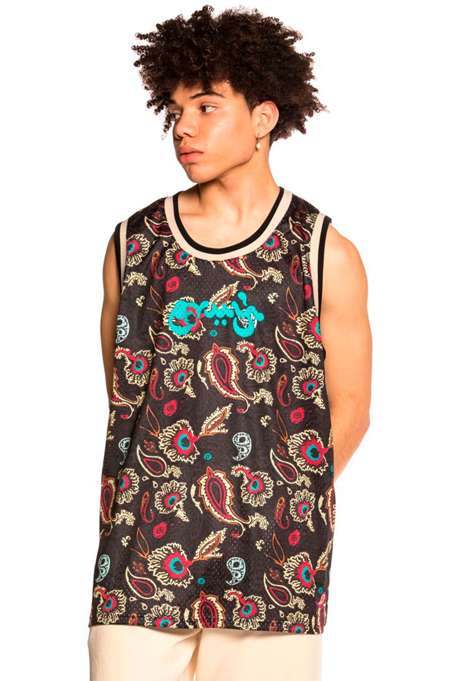 CAMISETA GRIMEY NEGRA HOPE UNSEEN ALL OVER PRINT MESH TANK TOP