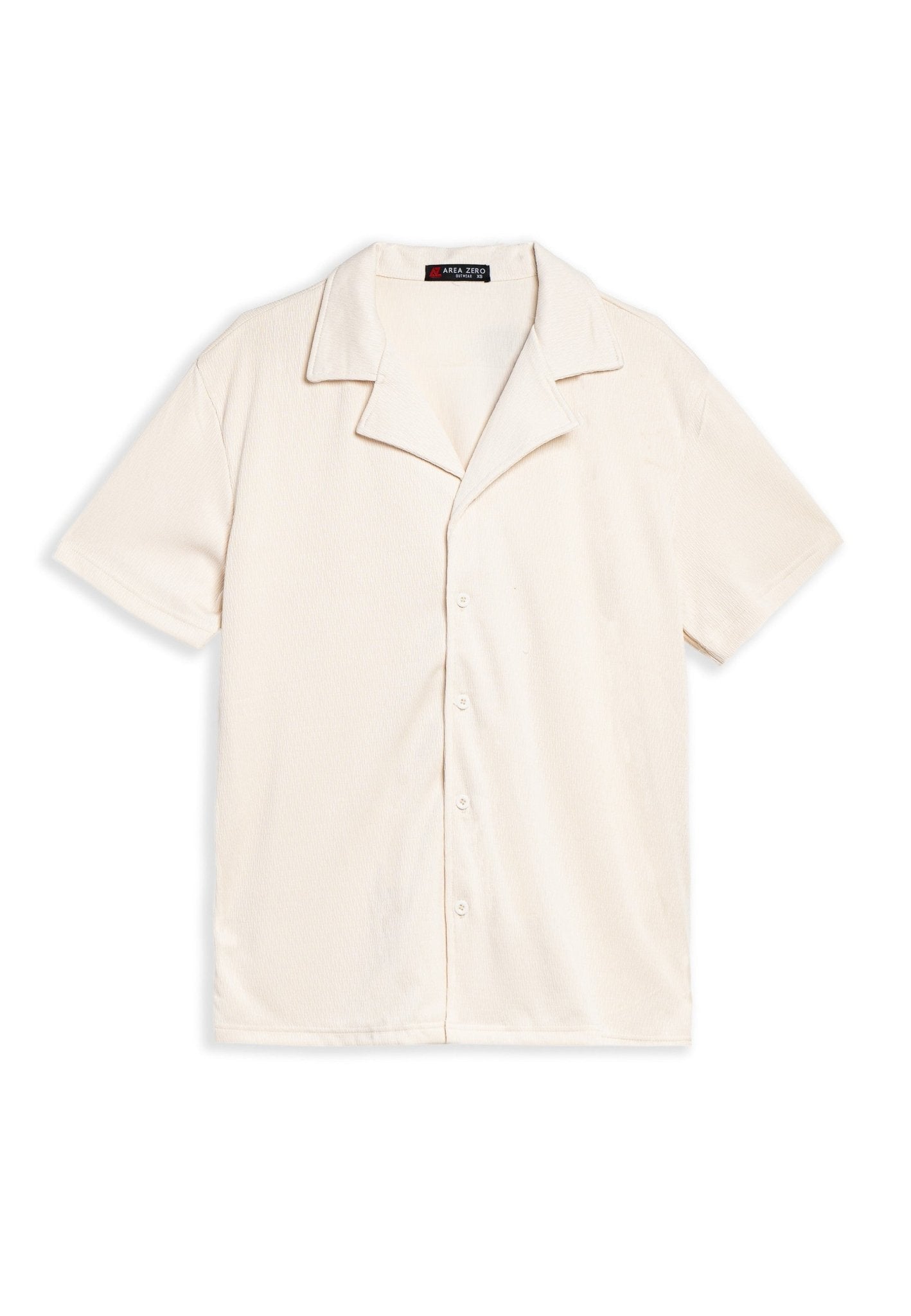 CAMISA BEIGE STRIPPED SHIRT - AREA ZERO