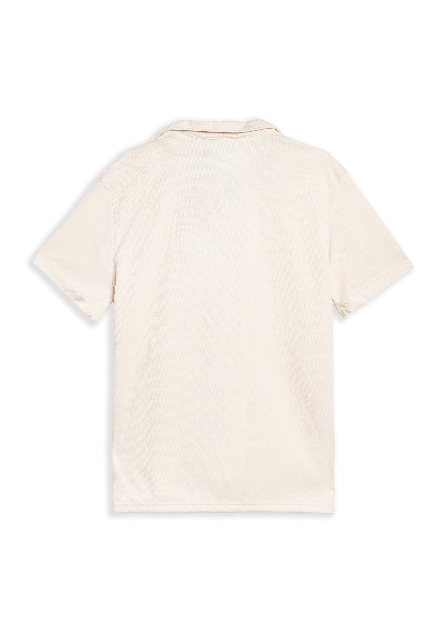 CAMISA BEIGE STRIPPED SHIRT - AREA ZERO