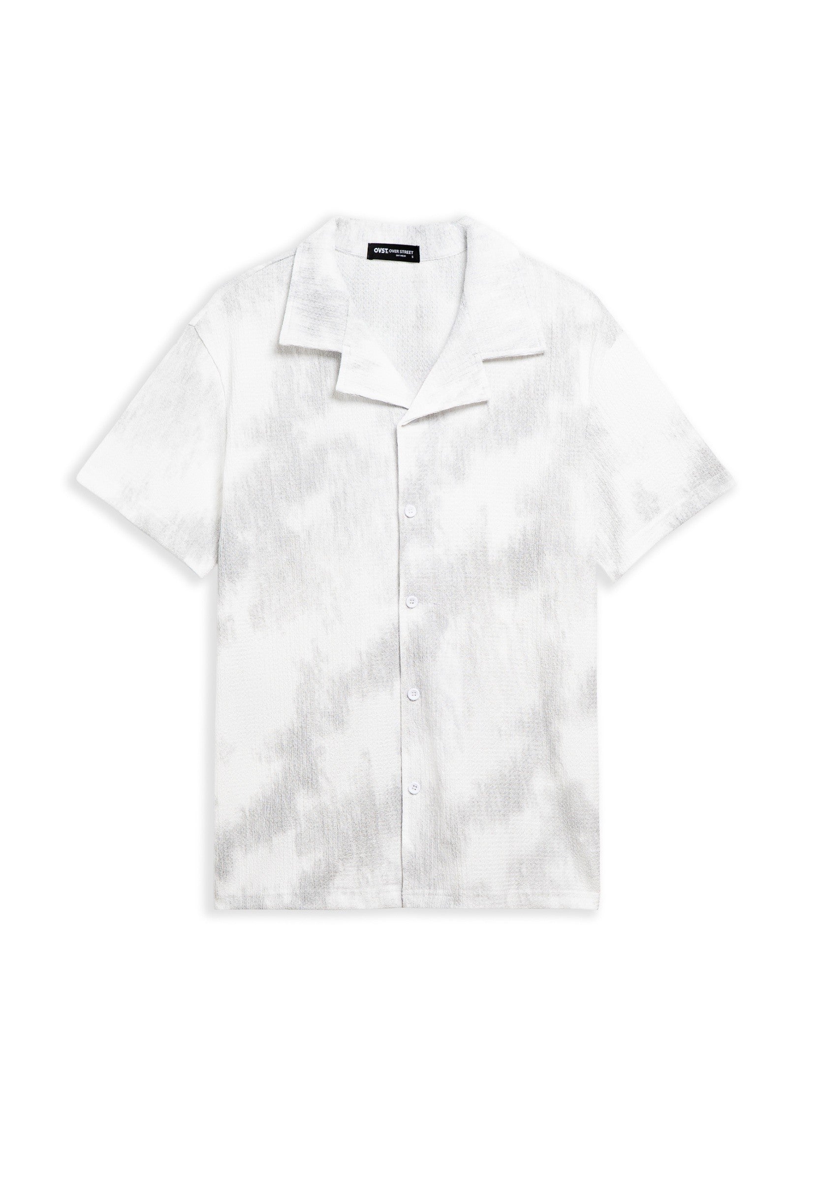 CAMISA BLANCA BRAIDED TYE DYE SHIRT