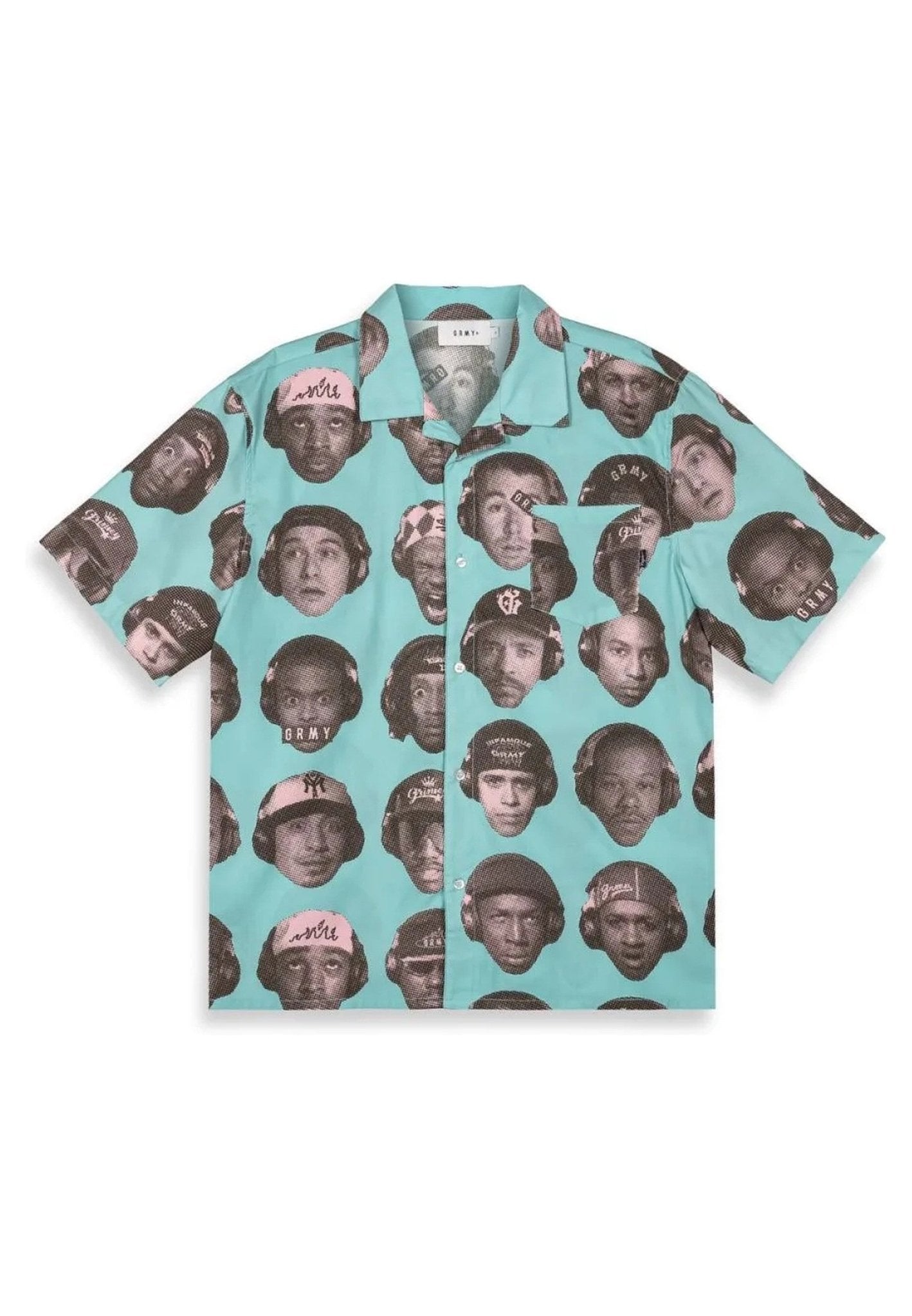 CAMISA GRIMEY AZUL CARAS THE MIDNITE BUTTON UP SHIRT - AREA ZERO