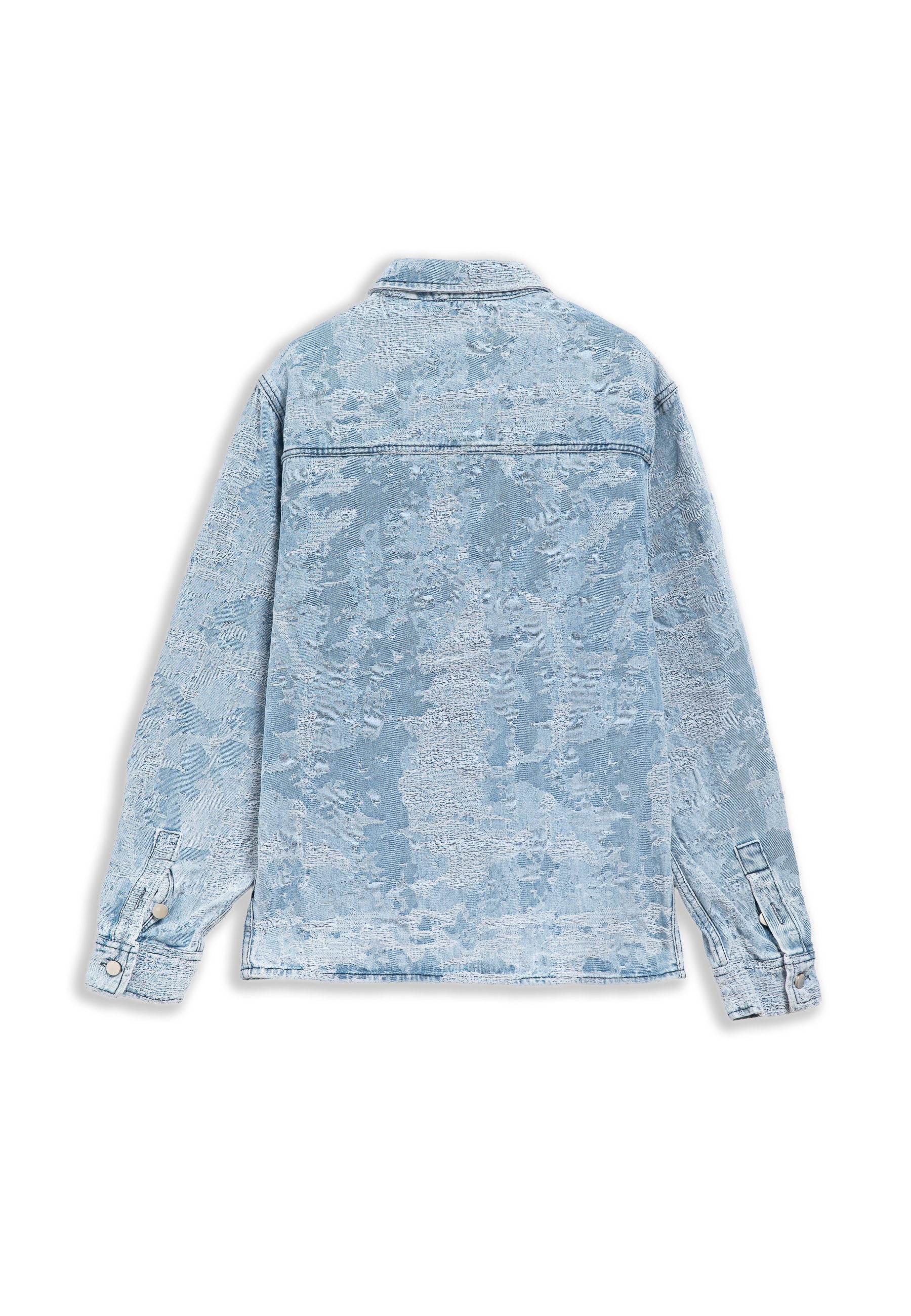CAMISA VAQUERA BLEACH DENIM CAMO SHIRT