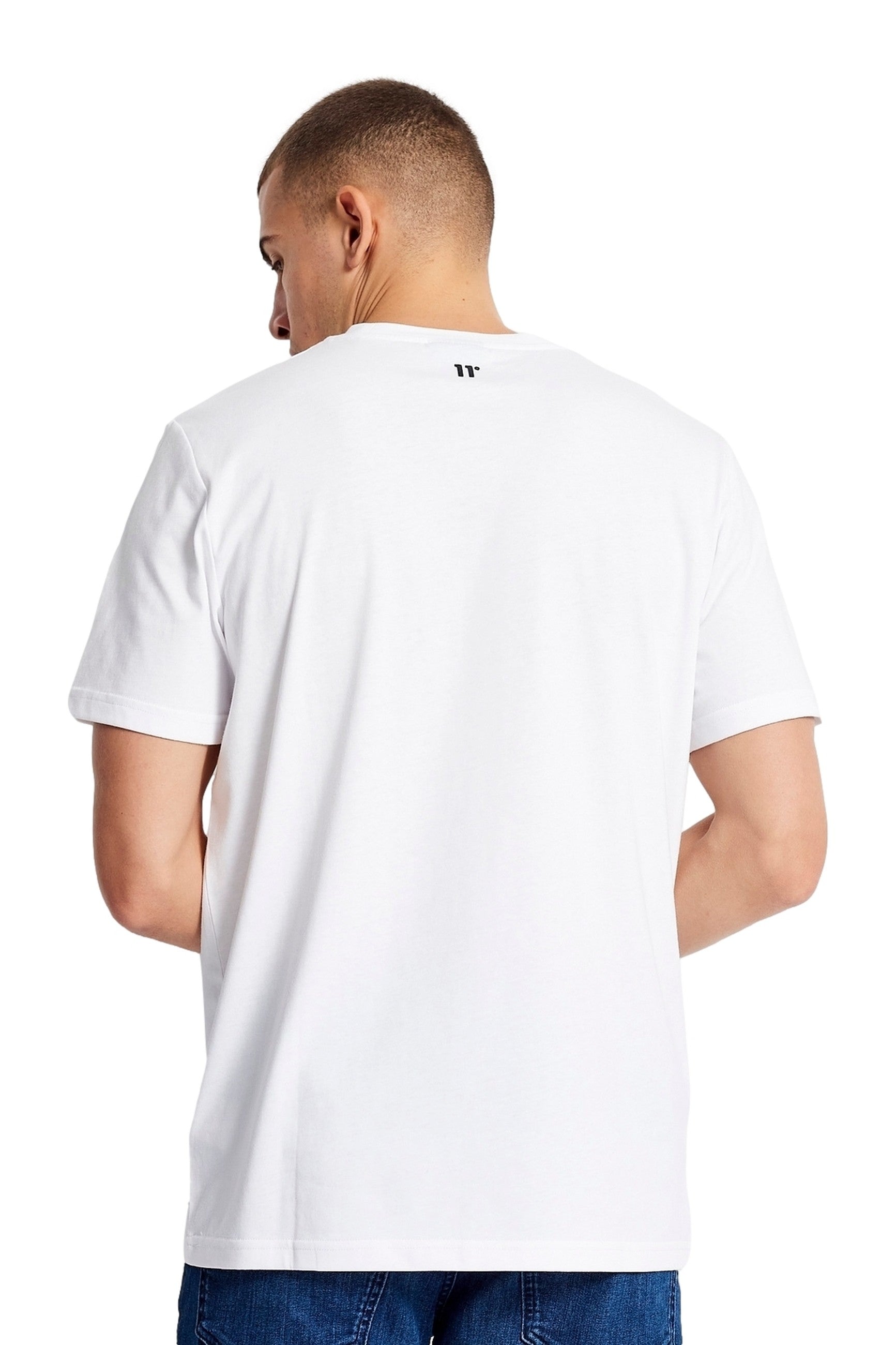 CAMISETA 11 DEGREES BLANCA CREST GRAPHIC TEE