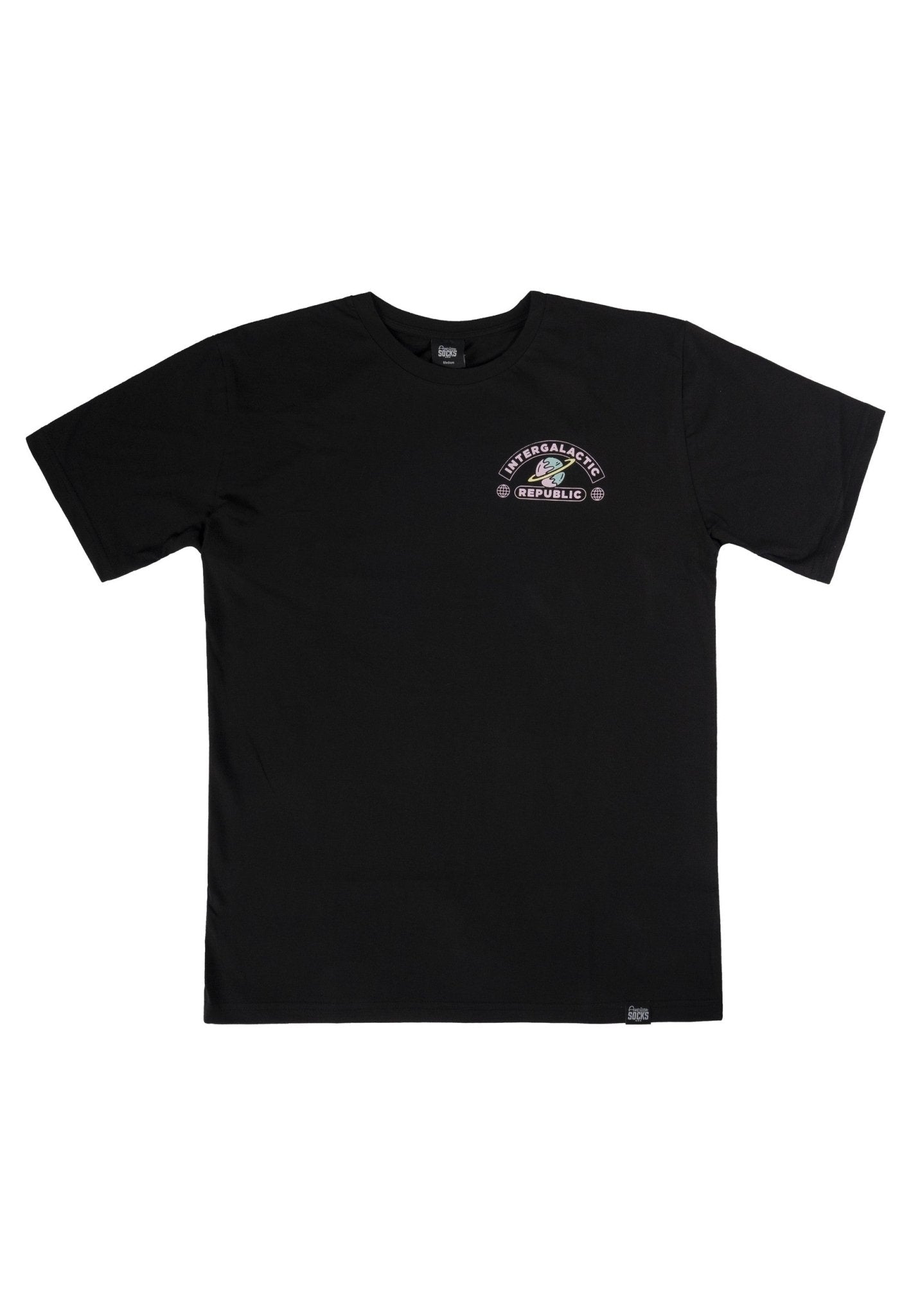 CAMISETA AMERICAN SOCKS NEGRA SPACE CADET TEE - AREA ZERO