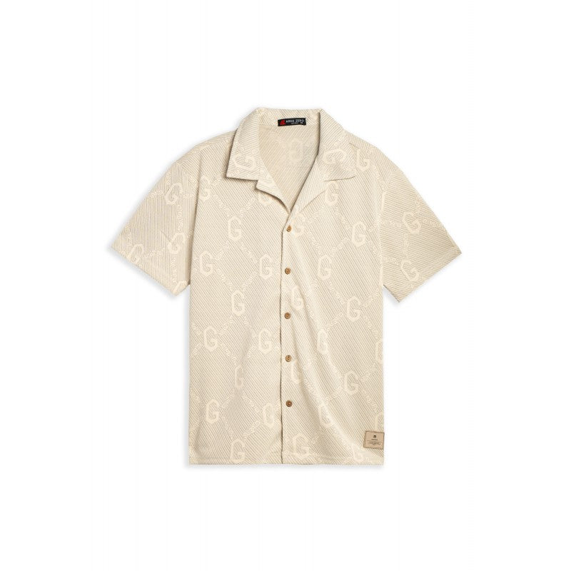 CAMISETA AREA ZERO BEIGE G PRINT SHIRT