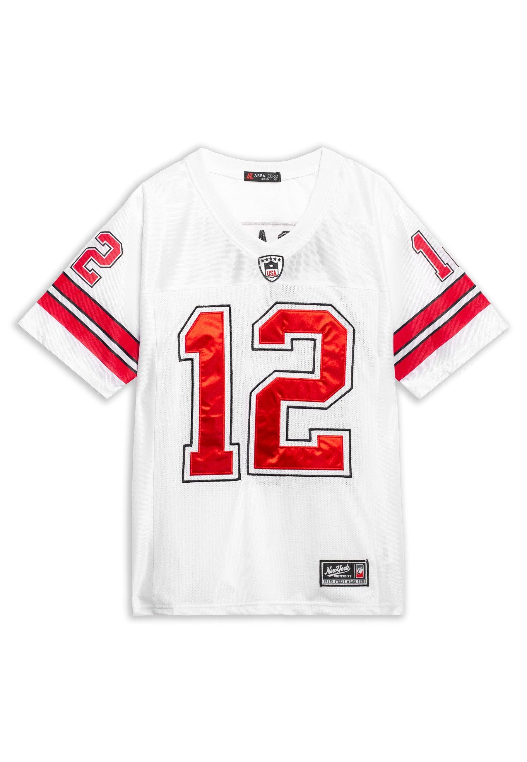 CAMISETA AREA ZERO BLANCA BRADY 12 NFL JERSEY