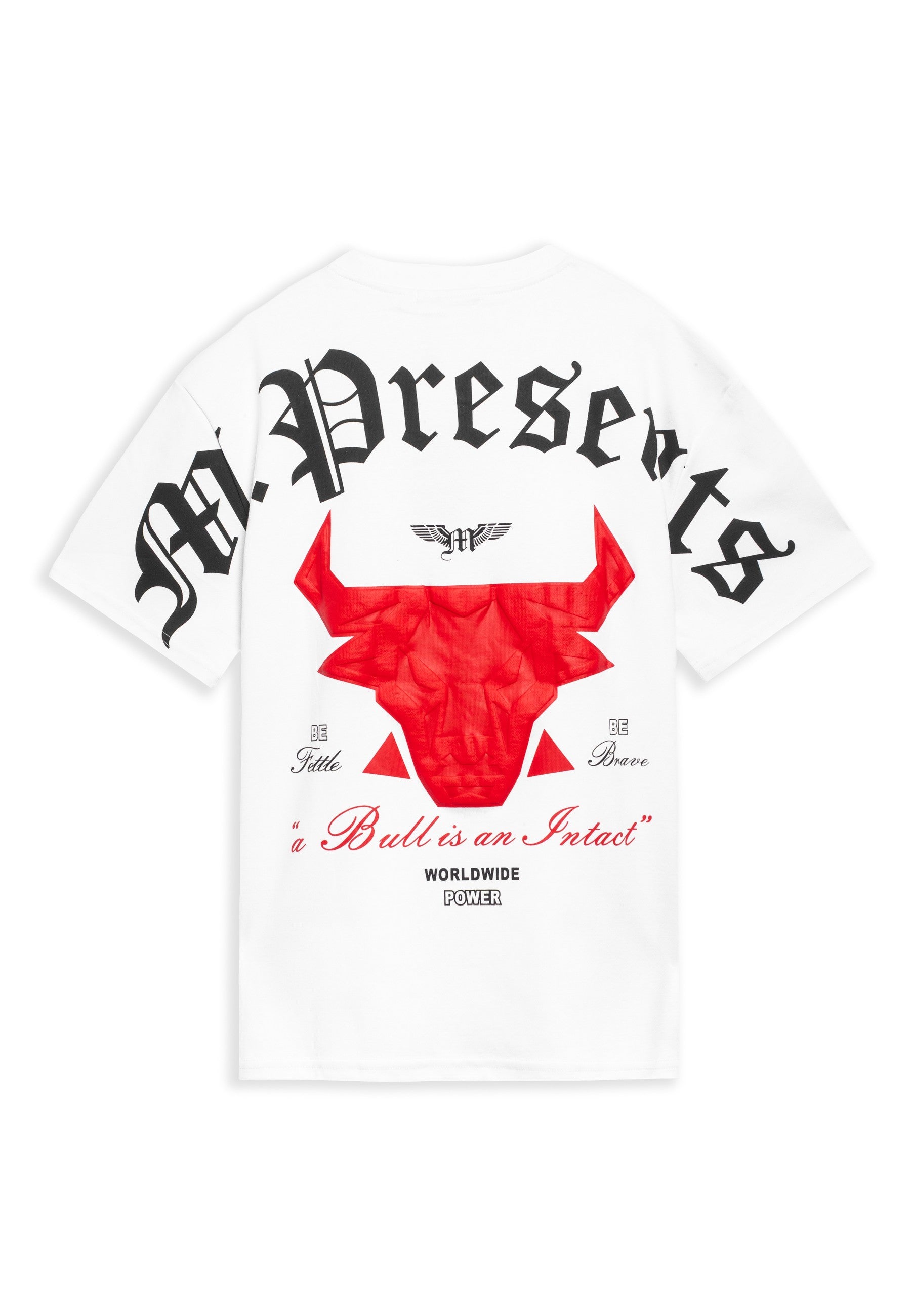 CAMISETA BLANCA M PRESENT BACK TEE