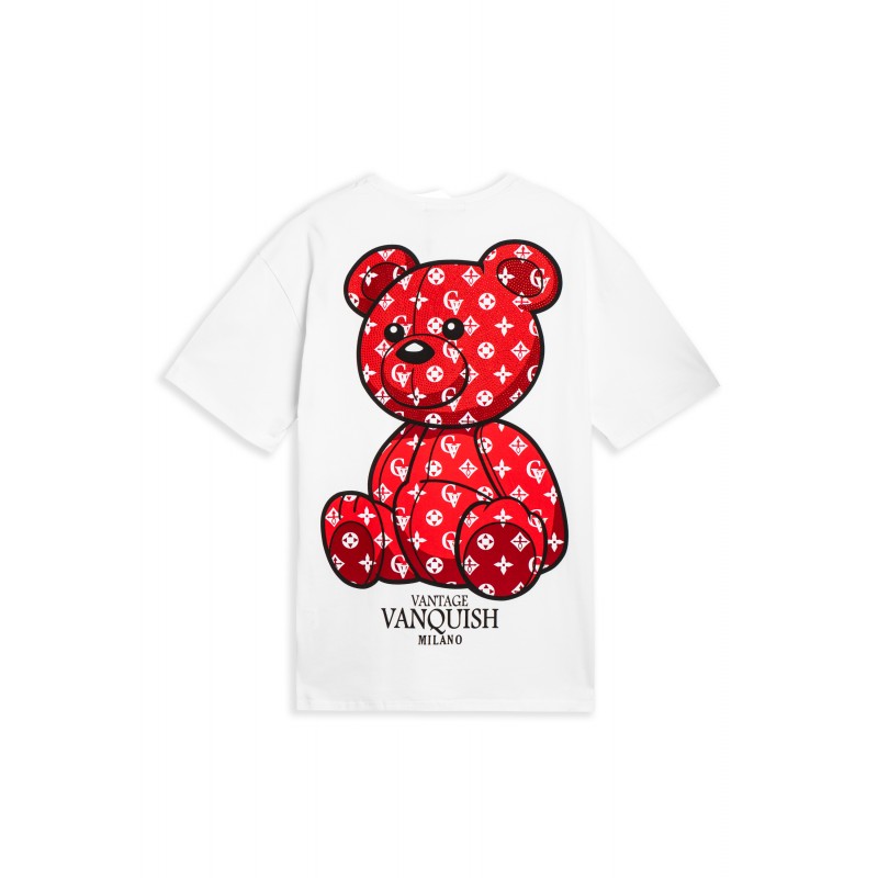 CAMISETA AREA ZERO BLANCA VANTAGE BEAR OVERSIZED TEE