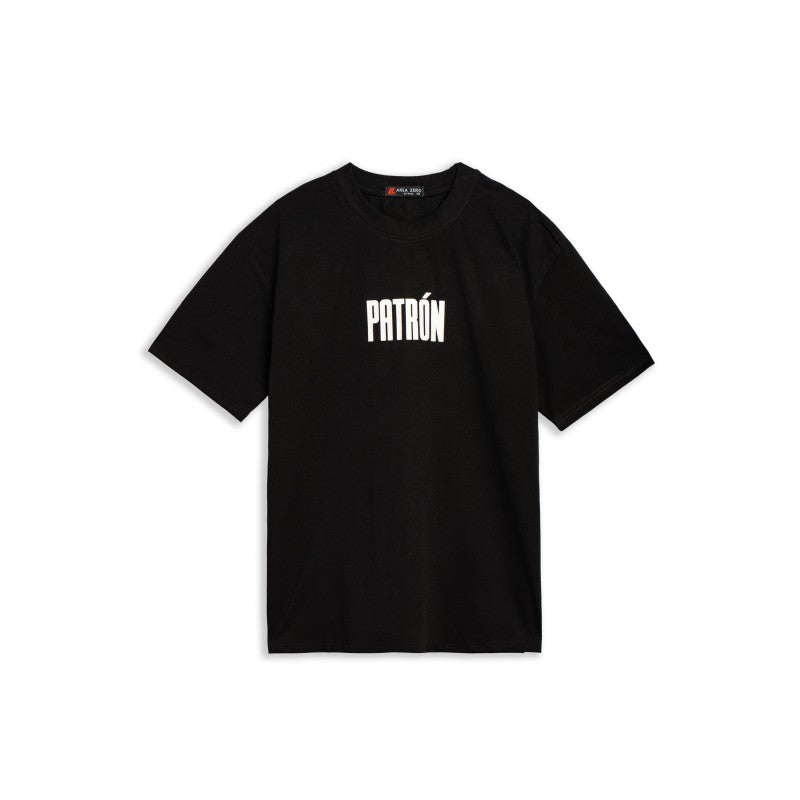 CAMISETA AREA ZERO NEGRA EL PATRON OVERSIZED TEE