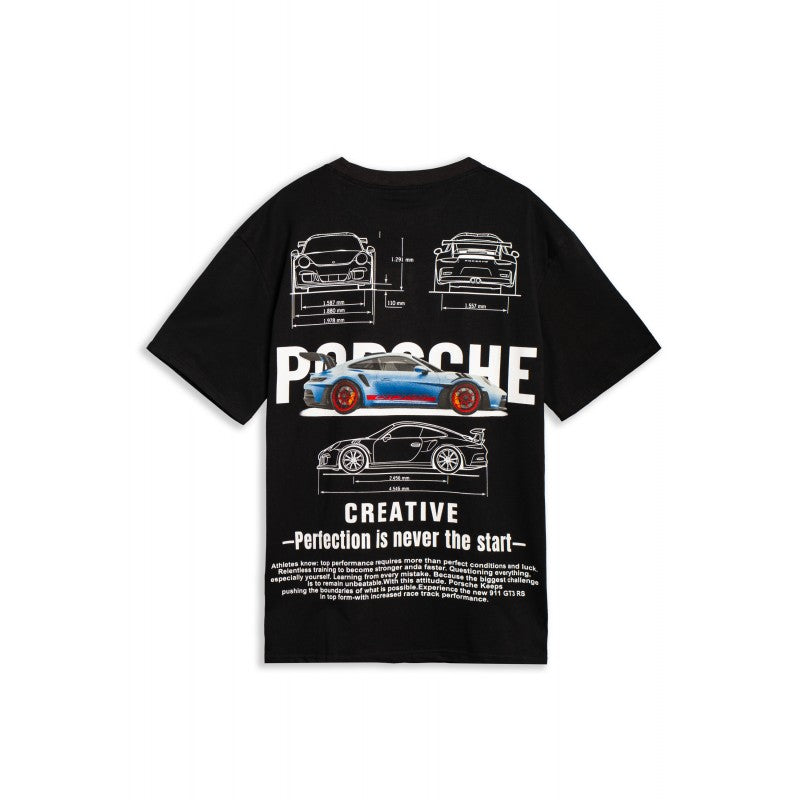 CAMISETA AREA ZERO NEGRA GT3 CEATIVER OVERSIZED TEE
