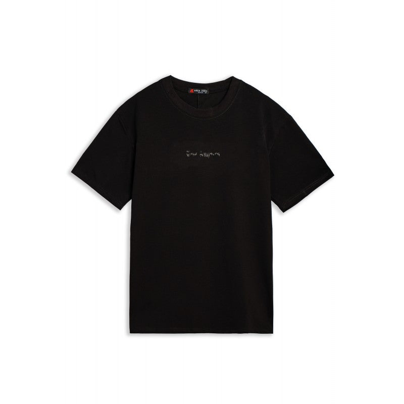 CAMISETA AREA ZERO NEGRA LOS ANGELES BACK OVERSIZED TEE