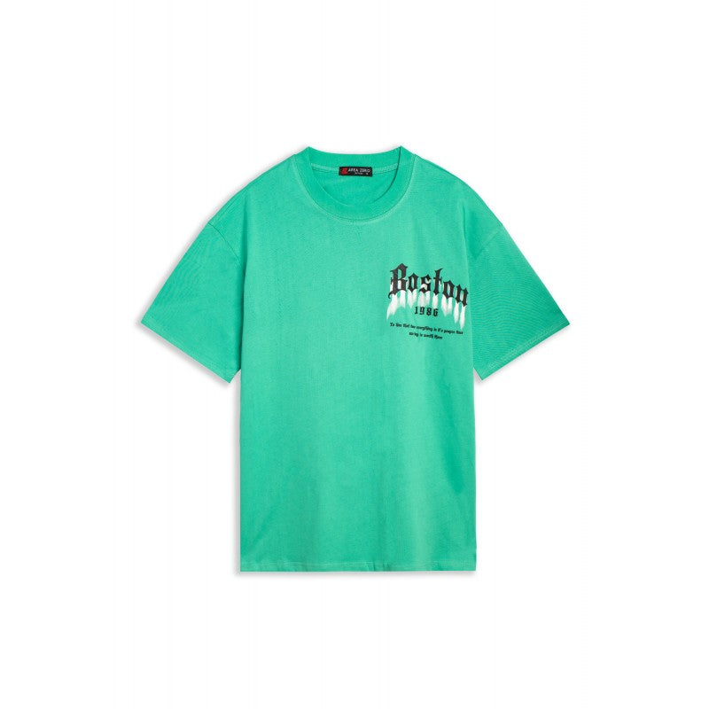 CAMISETA AREA ZERO VERDE BOSTON CLOWN TEE