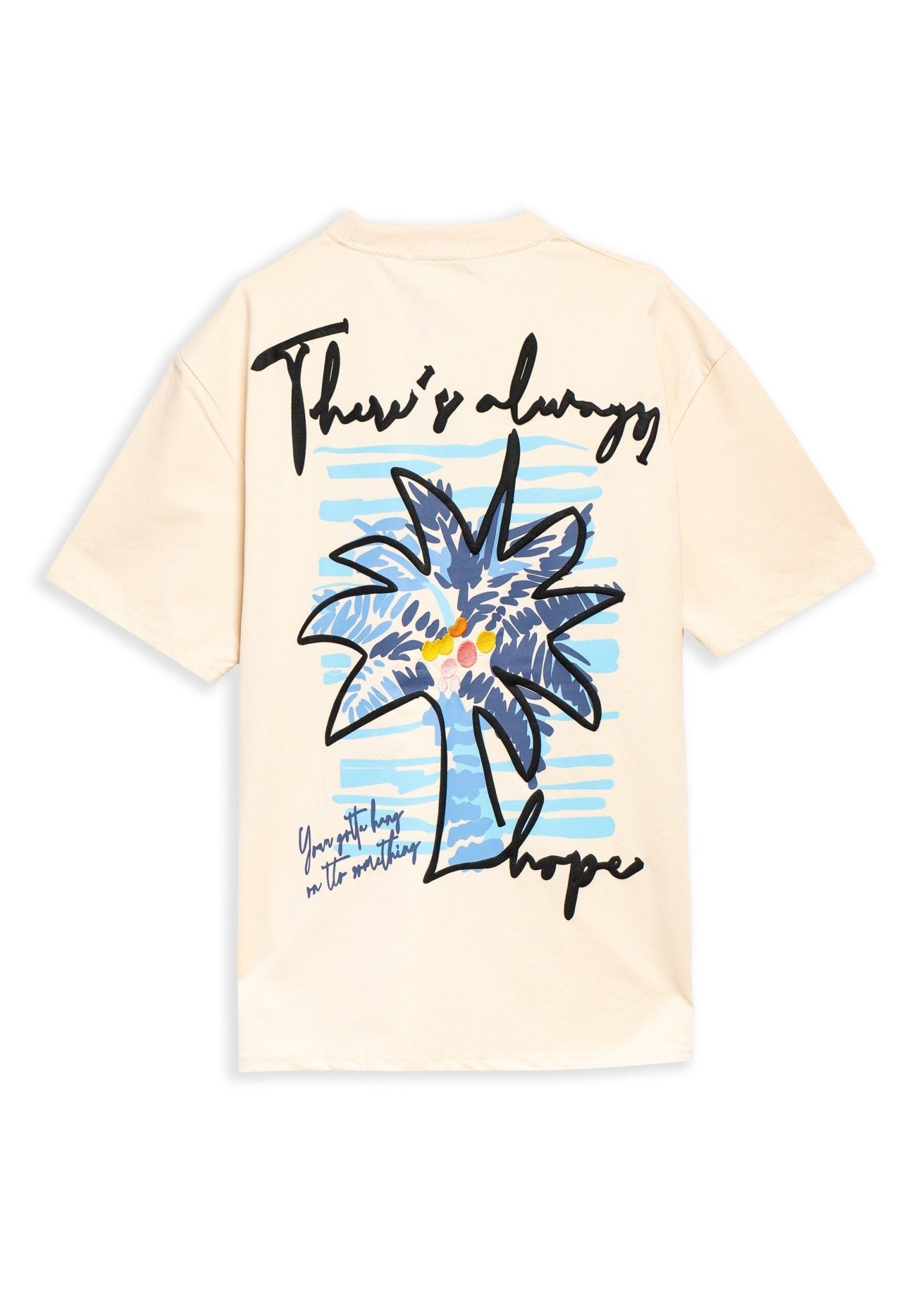 CAMISETA BEIGE ALWAYS HOPE OVERSIZED TEE - AREA ZERO