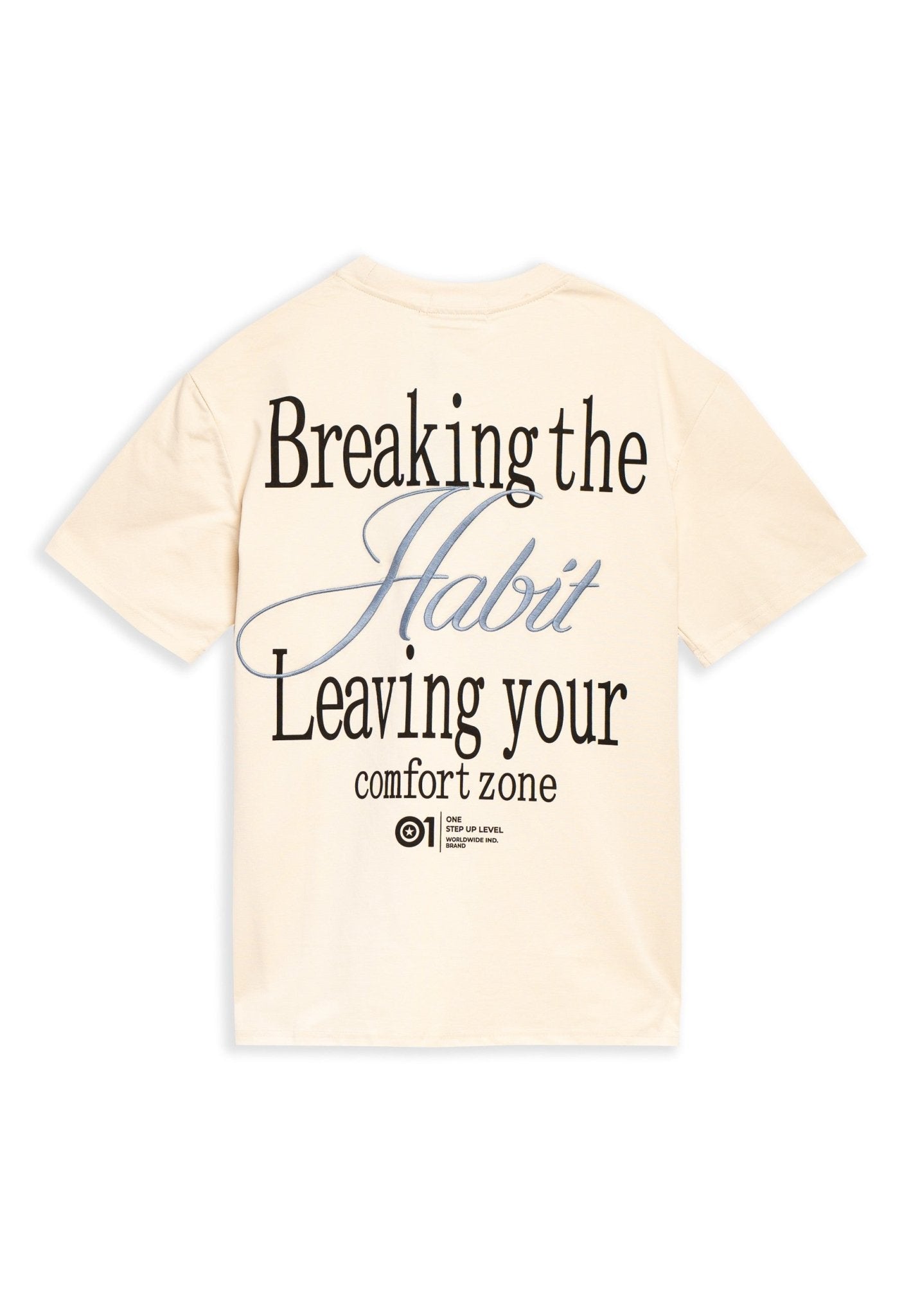 CAMISETA BEIGE BREAKING HABIT OVERSIZED TEE - AREA ZERO