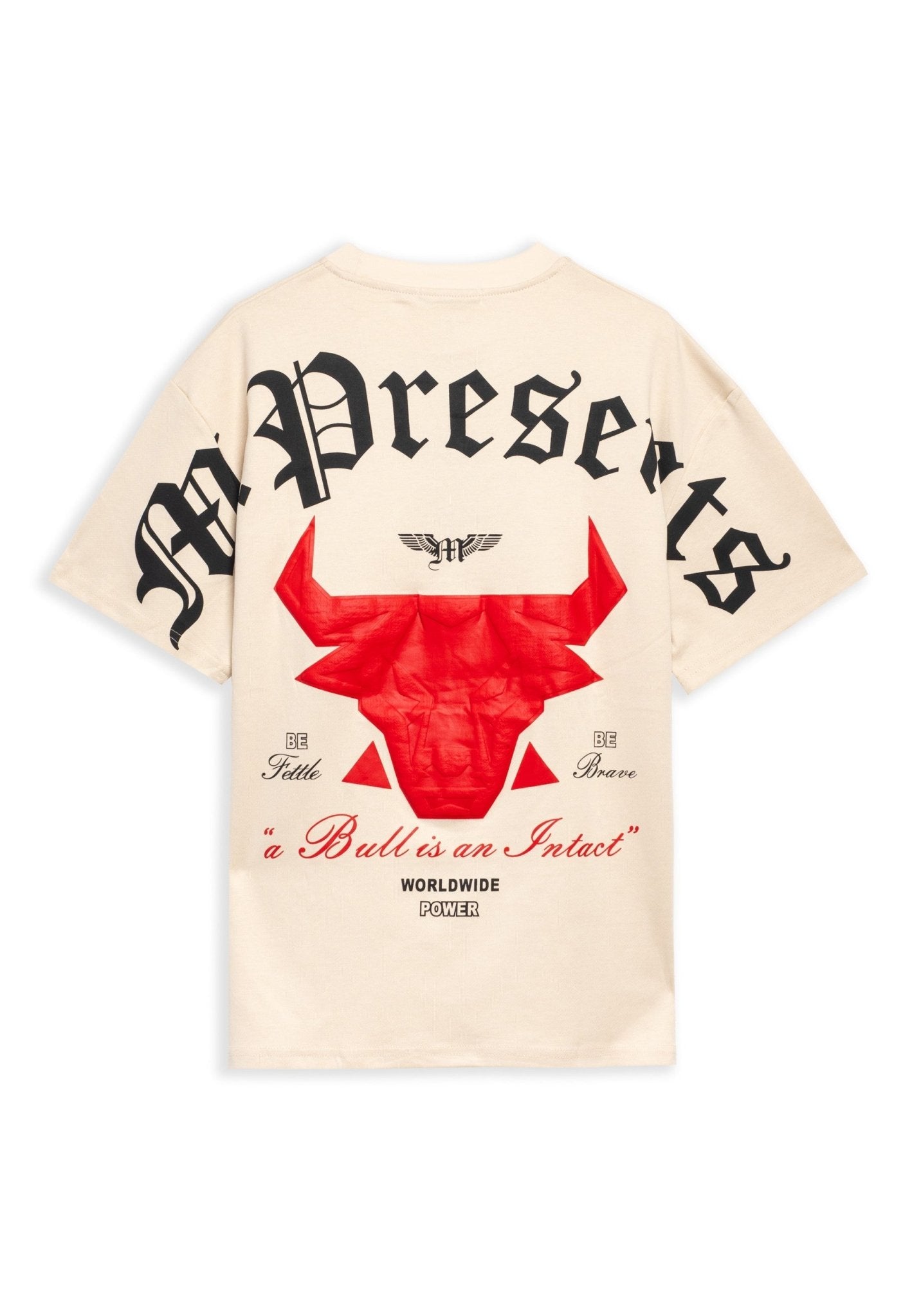 CAMISETA BEIGE M PRESENT BACK TEE - AREA ZERO