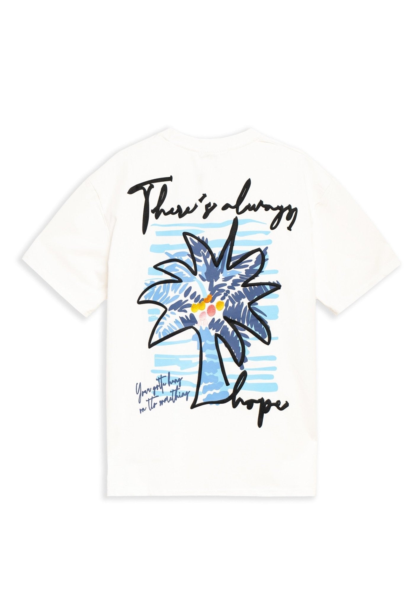 CAMISETA BLANCA ALWAYS HOPE OVERSIZED TEE - AREA ZERO