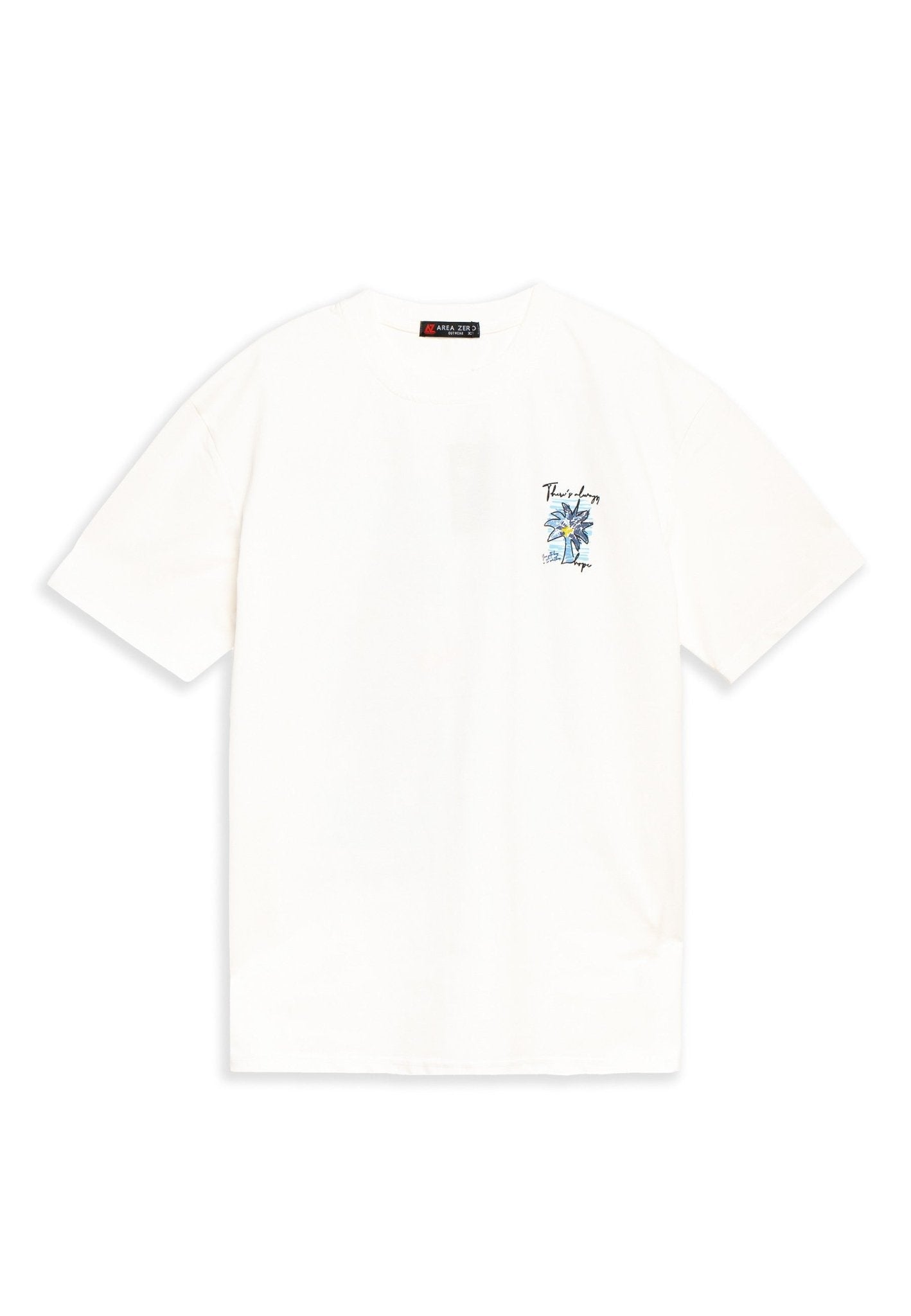 CAMISETA BLANCA ALWAYS HOPE OVERSIZED TEE - AREA ZERO