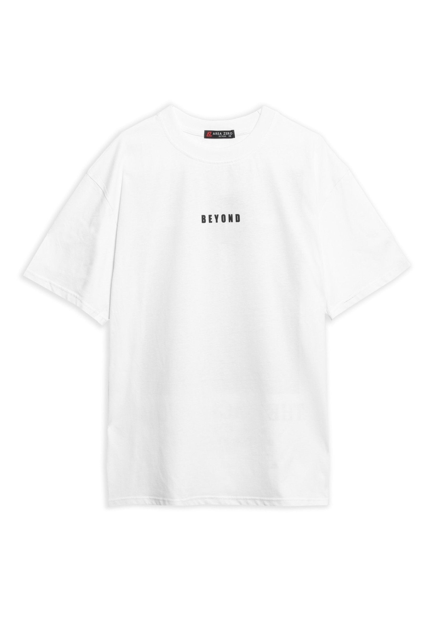 CAMISETA BLANCA BEYOND RINGS OVERSIZED TEE - AREA ZERO