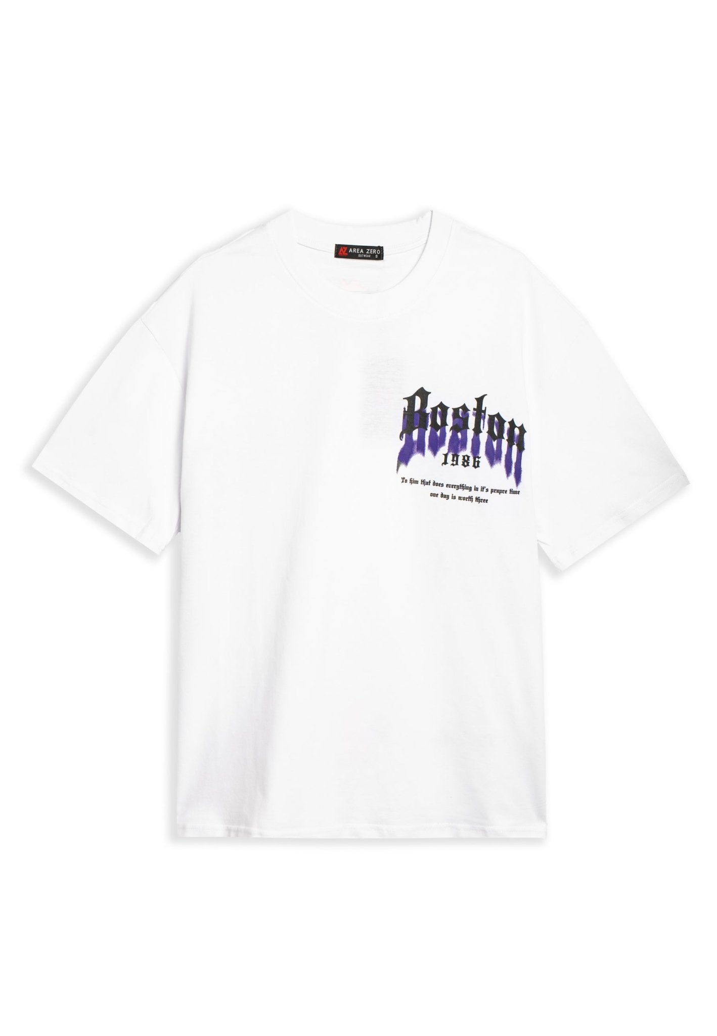 CAMISETA BLANCA BOSTON CLOWN TEE - AREA ZERO