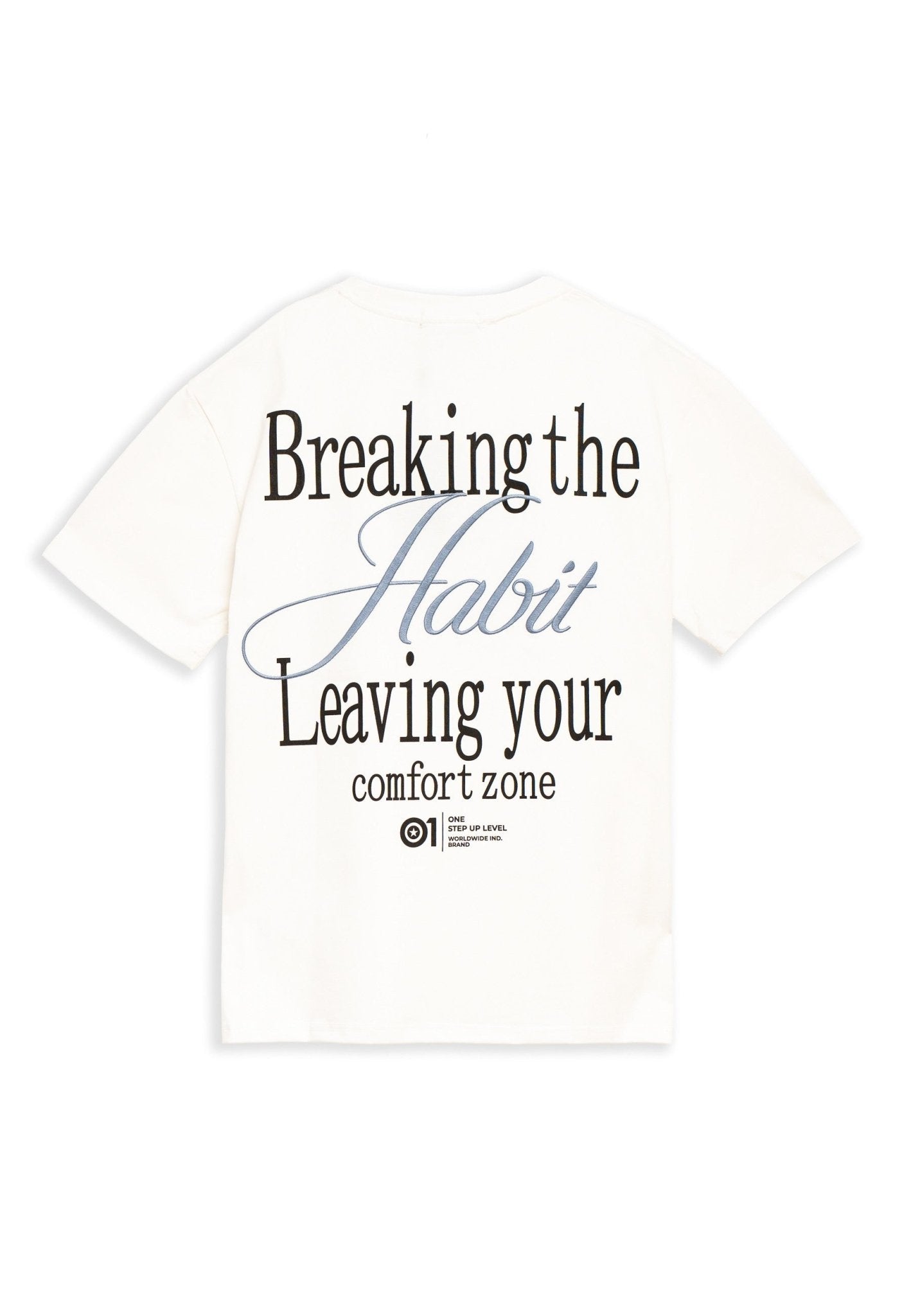 CAMISETA BLANCA BREAKING HABIT OVERSIZED TEE - AREA ZERO