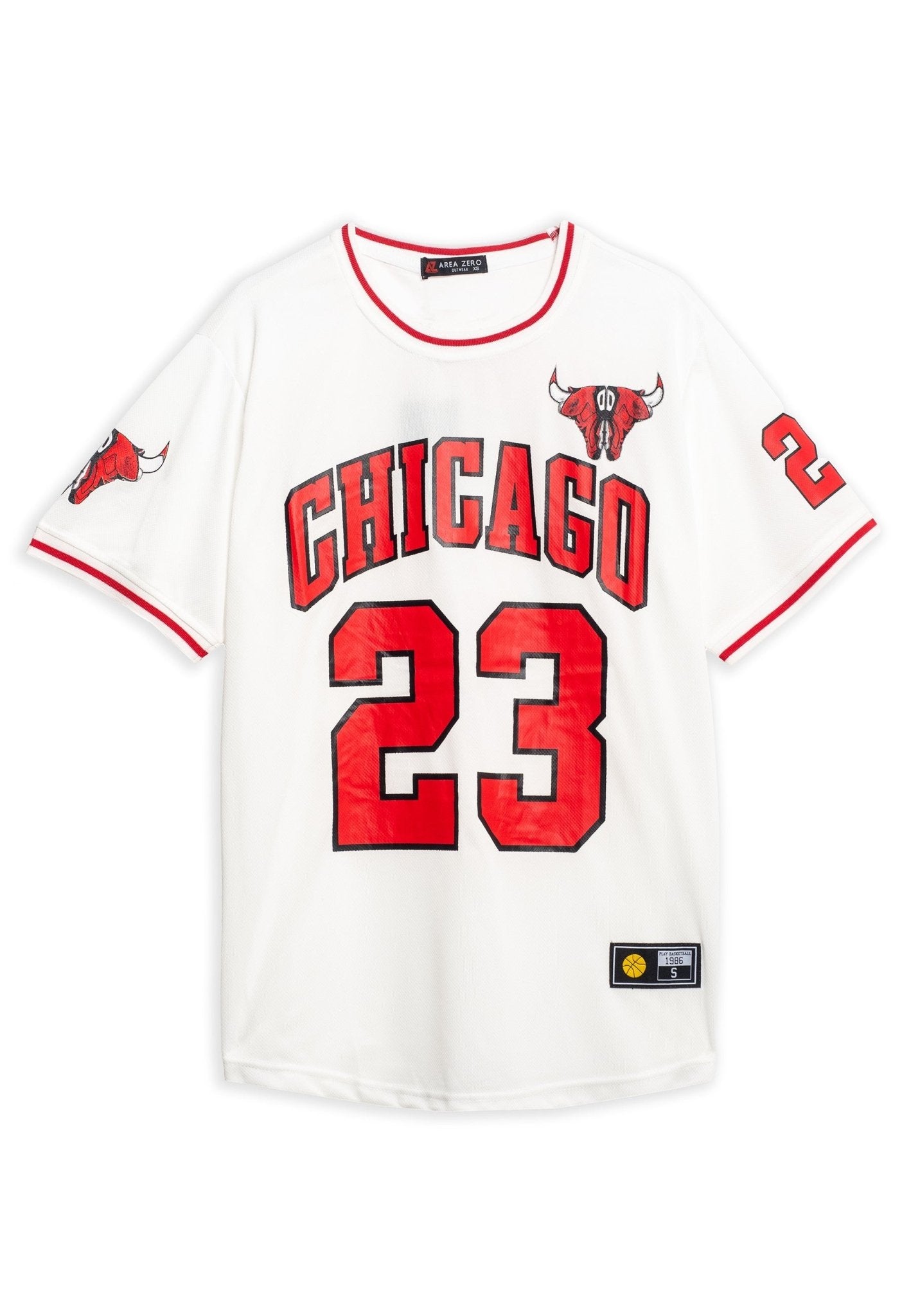 CAMISETA BLANCA CHICAGO 23 SPORT TEE - AREA ZERO
