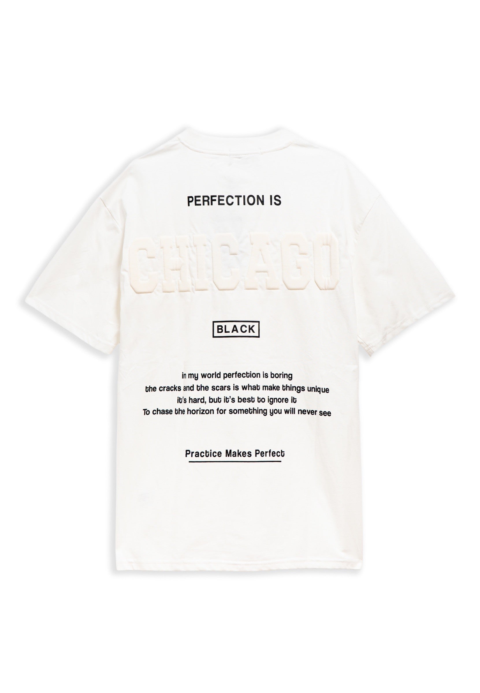 CAMISETA BLANCA CHICAGO PERFECTION OVERSIZED TEE
