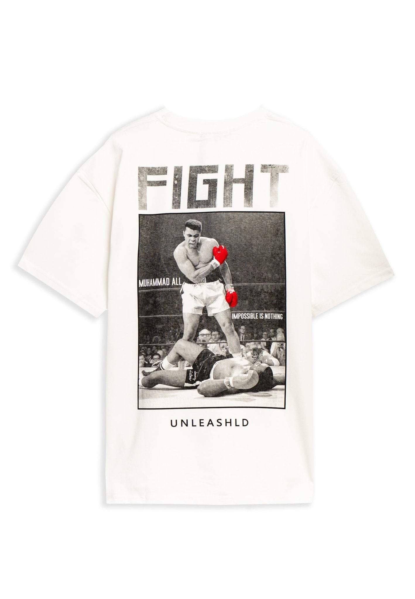 CAMISETA BLANCA FIGHT BOXING COMBAT TEE - AREA ZERO