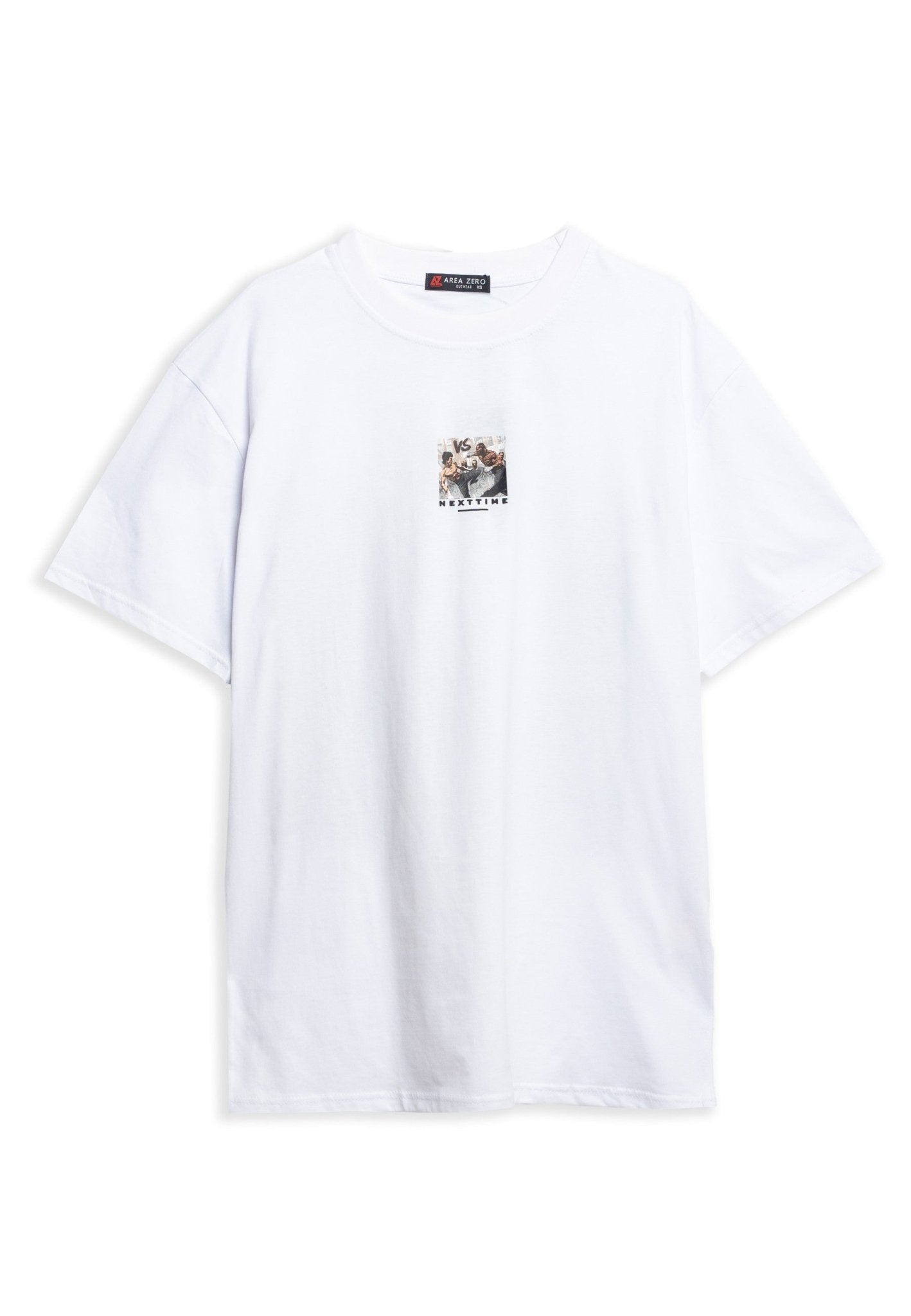 CAMISETA BLANCA FIGHTERS OVERSIZED TEE - AREA ZERO
