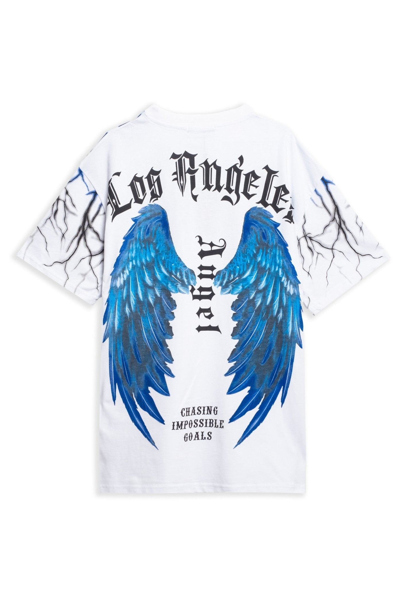 CAMISETA BLANCA LOS ANGELES THUNDER BACK WINGS TEE - AREA ZERO