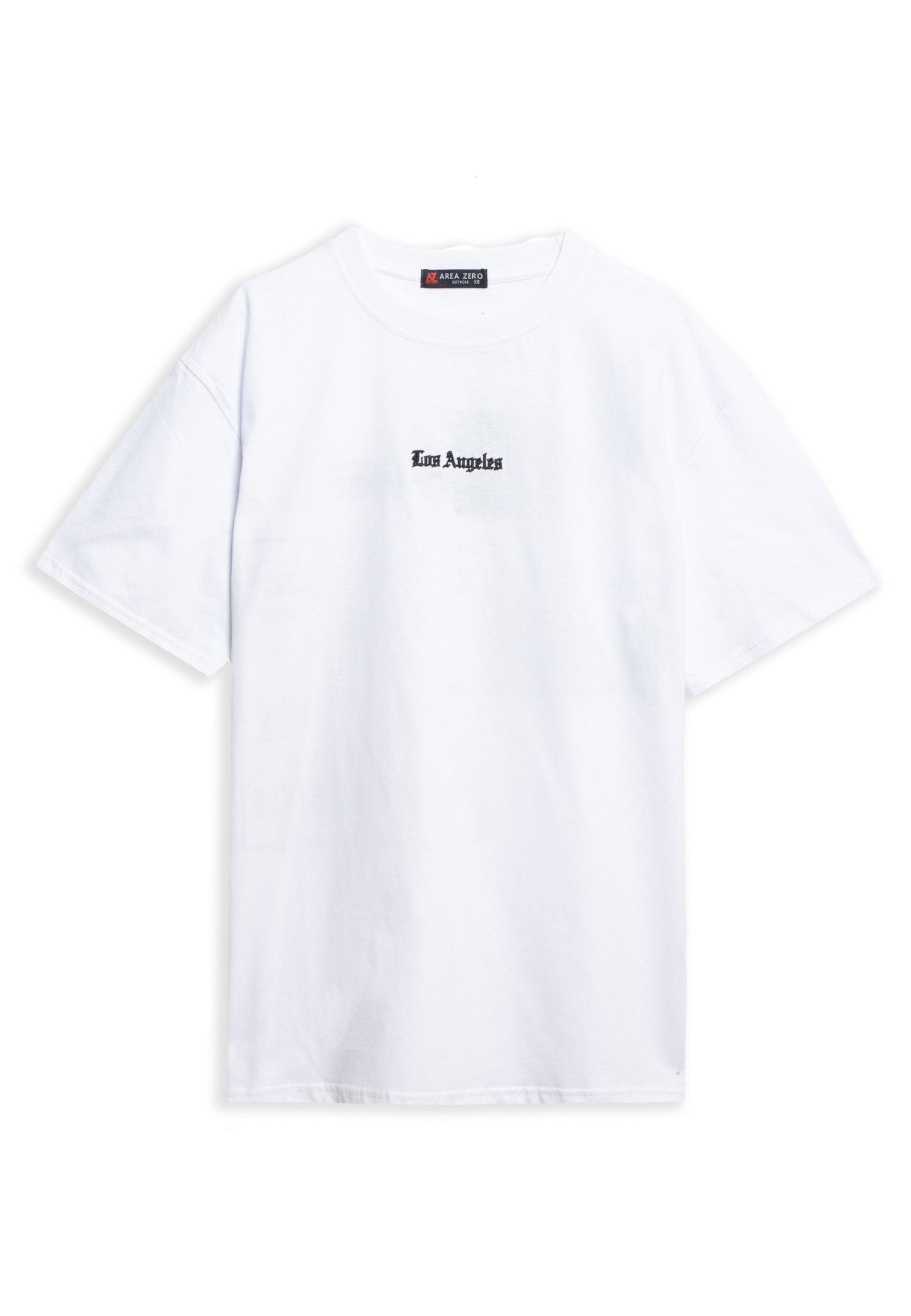 CAMISETA BLANCA LOS ANGELES WILD BEACH OVERSIZED TEE - AREA ZERO