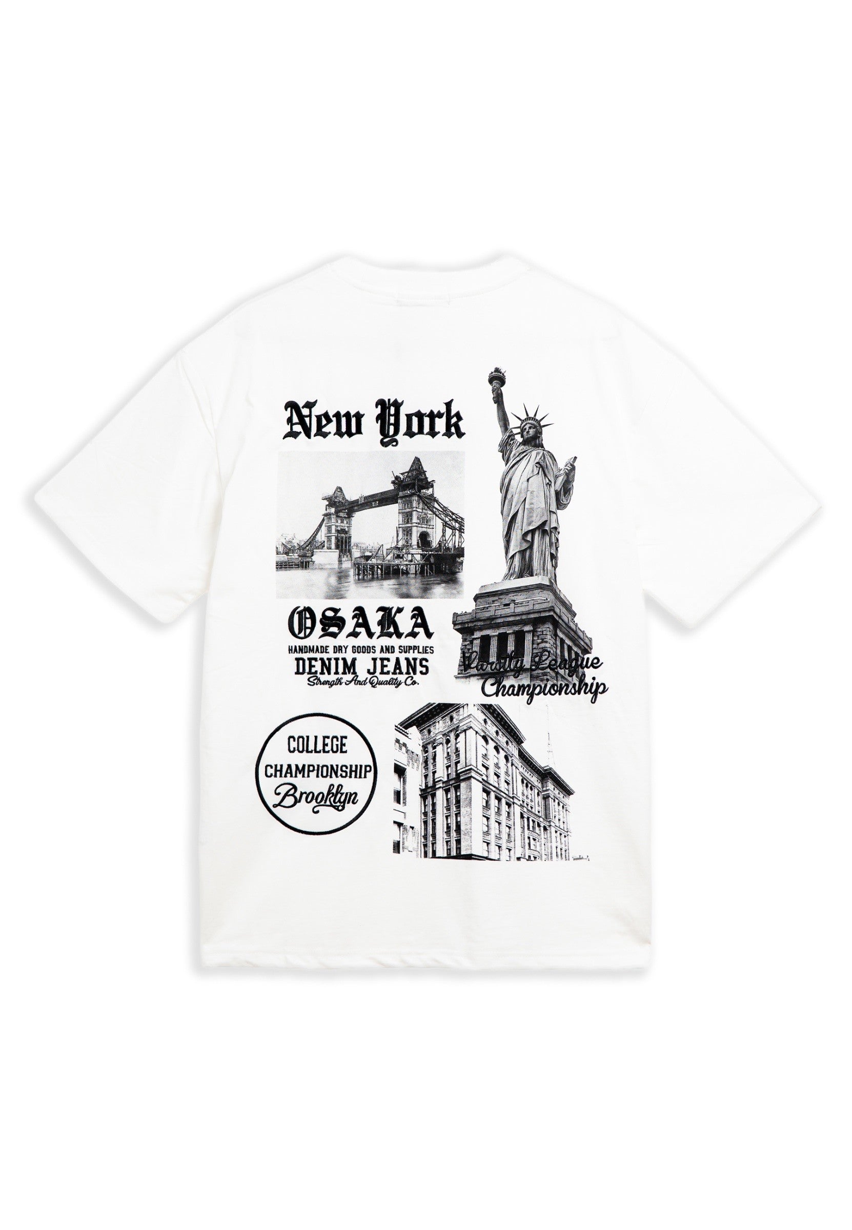 CAMISETA BLANCA NEW YORK ORIGINS OVERSIZED TEE
