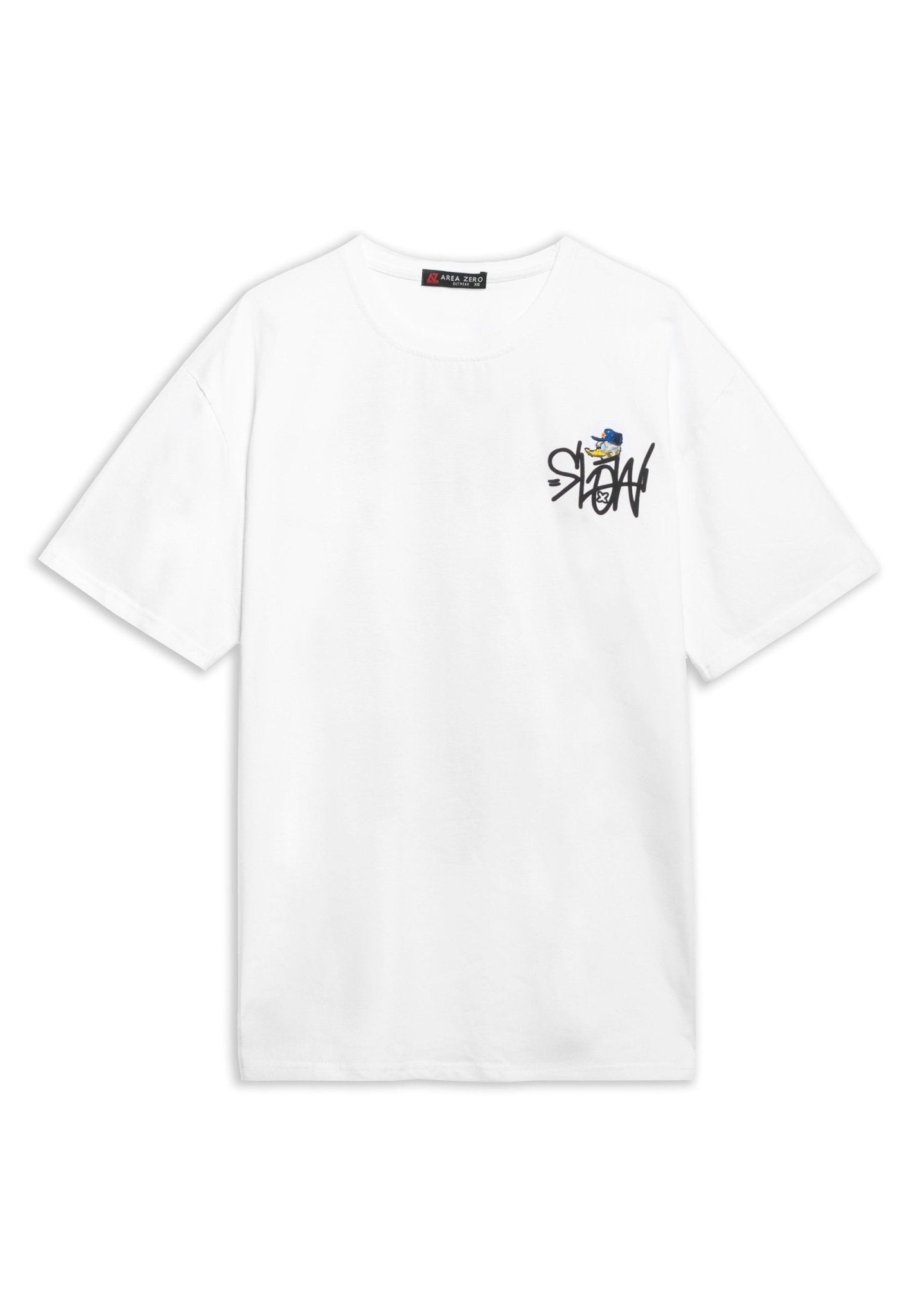CAMISETA BLANCA SLOW DUCK OVERSIZED TEE - AREA ZERO