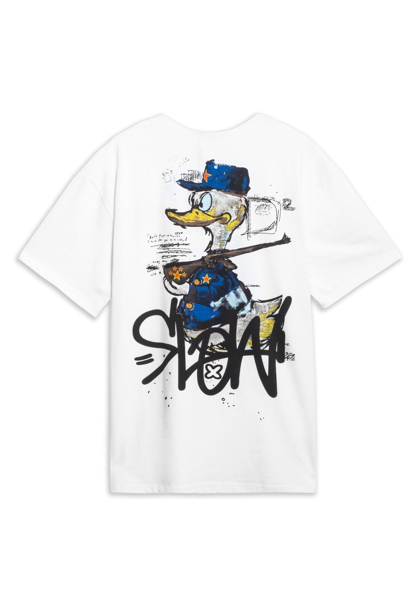 CAMISETA BLANCA SLOW DUCK OVERSIZED TEE - AREA ZERO