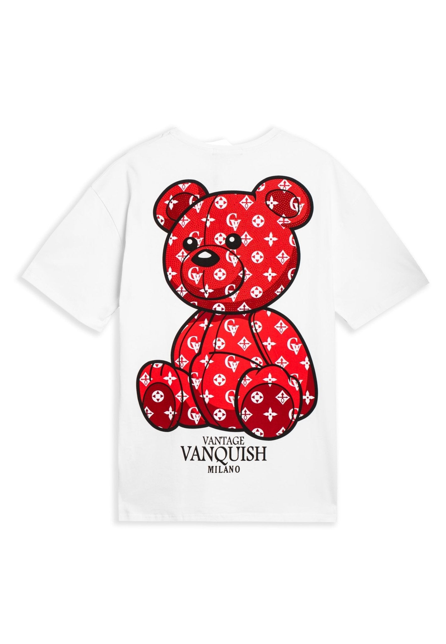 CAMISETA BLANCA VANTAGE BEAR OVERSIZED TEE - AREA ZERO