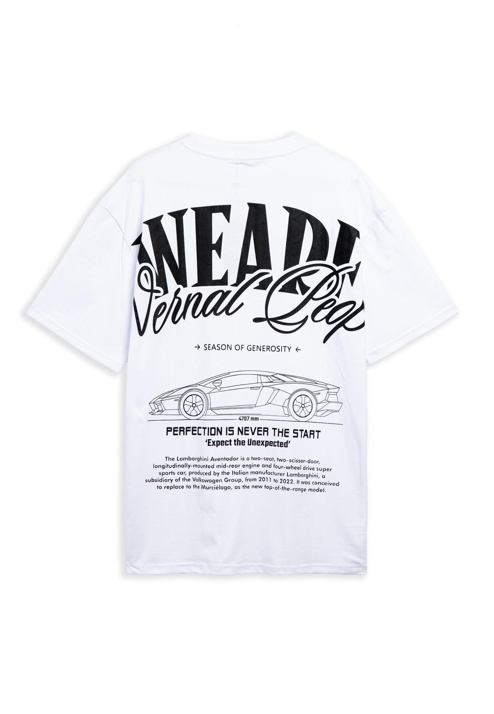 CAMISETA BLANCA WEARE LAMBO OVERSIZED TEE