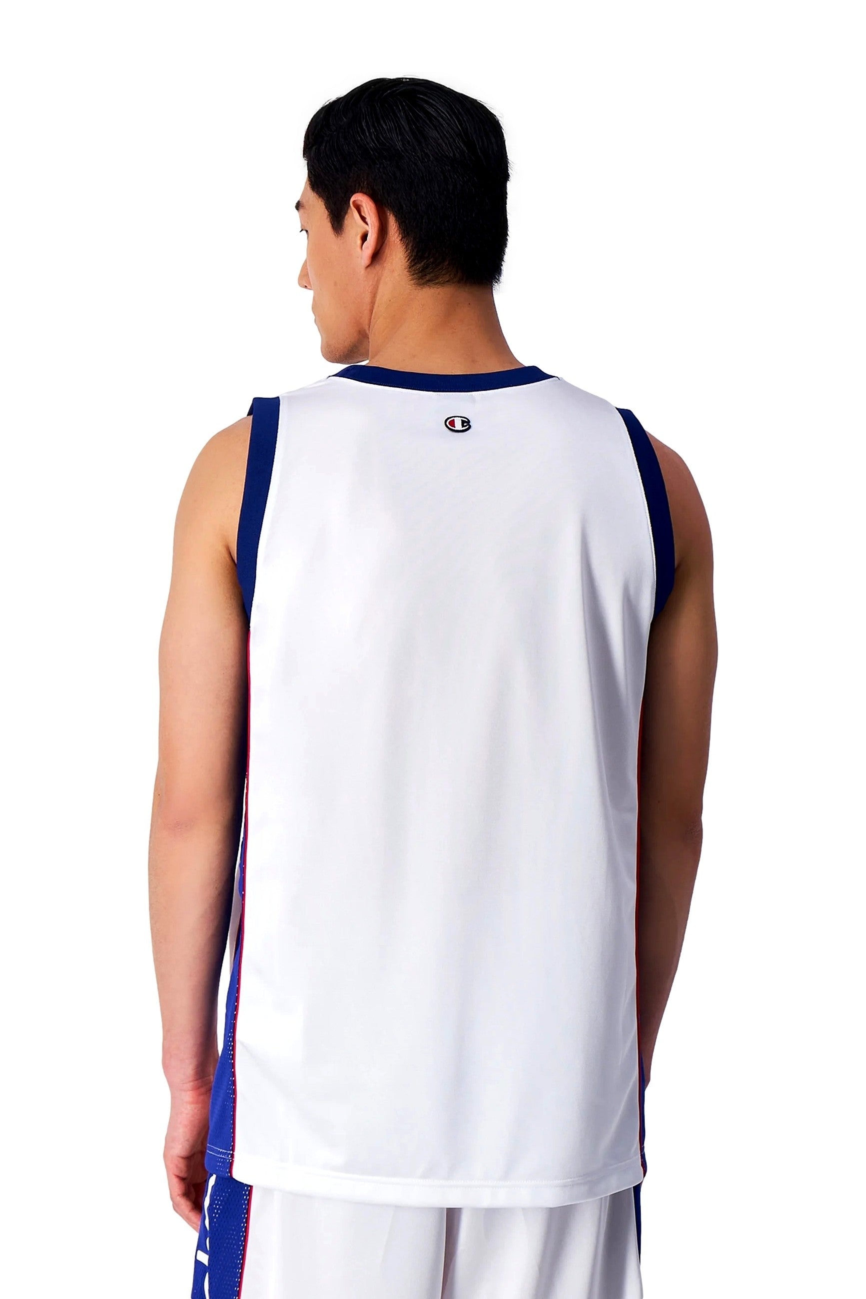 CAMISETA CHAMPION BLANCA BASKET TANK TOP USA LOGO