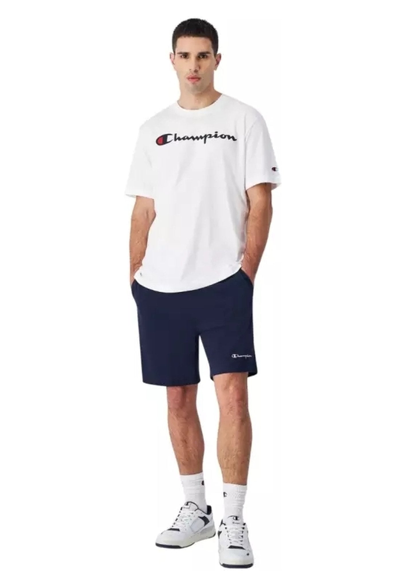 CAMISETA CHAMPION BLANCA BIG LEGACY LOGO TEE - AREA ZERO