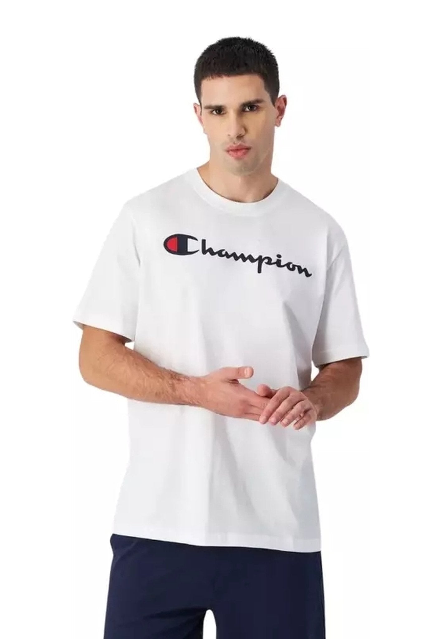 CAMISETA CHAMPION BLANCA BIG LEGACY LOGO TEE - AREA ZERO