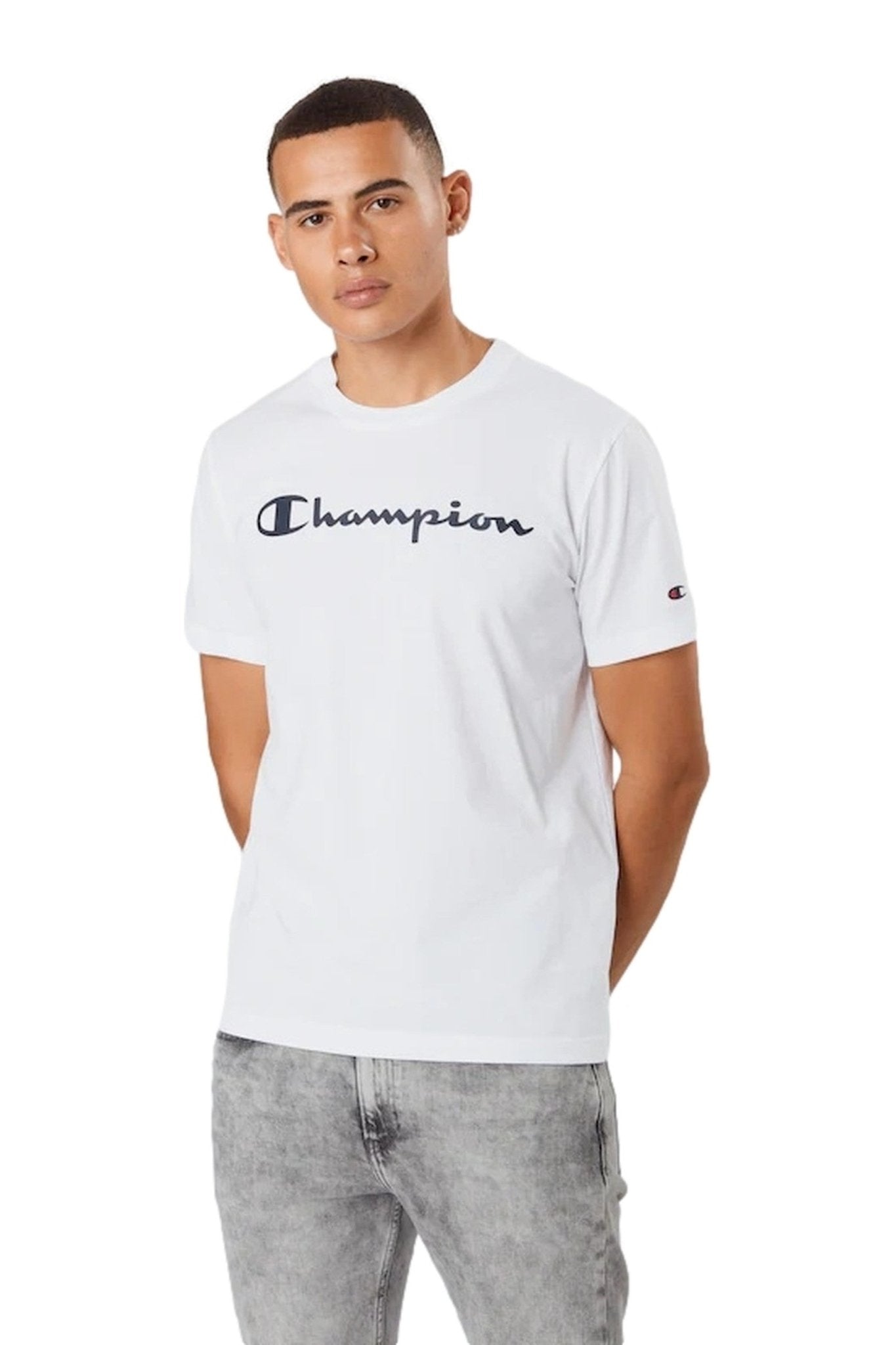 CAMISETA CHAMPION BLANCA BIG LOGO LEGACY TEE - AREA ZERO