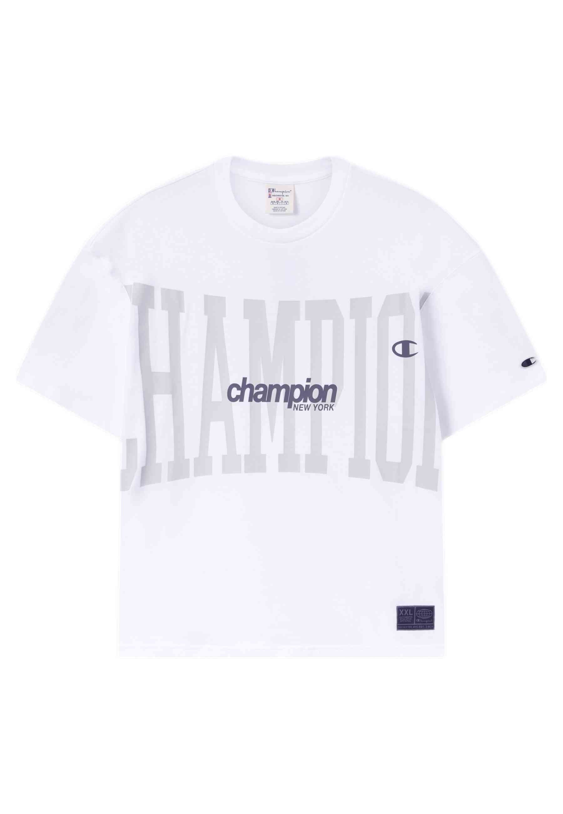 CAMISETA CHAMPION BLANCA MAXI LOGO URBAN CONTEMPORARY TEE