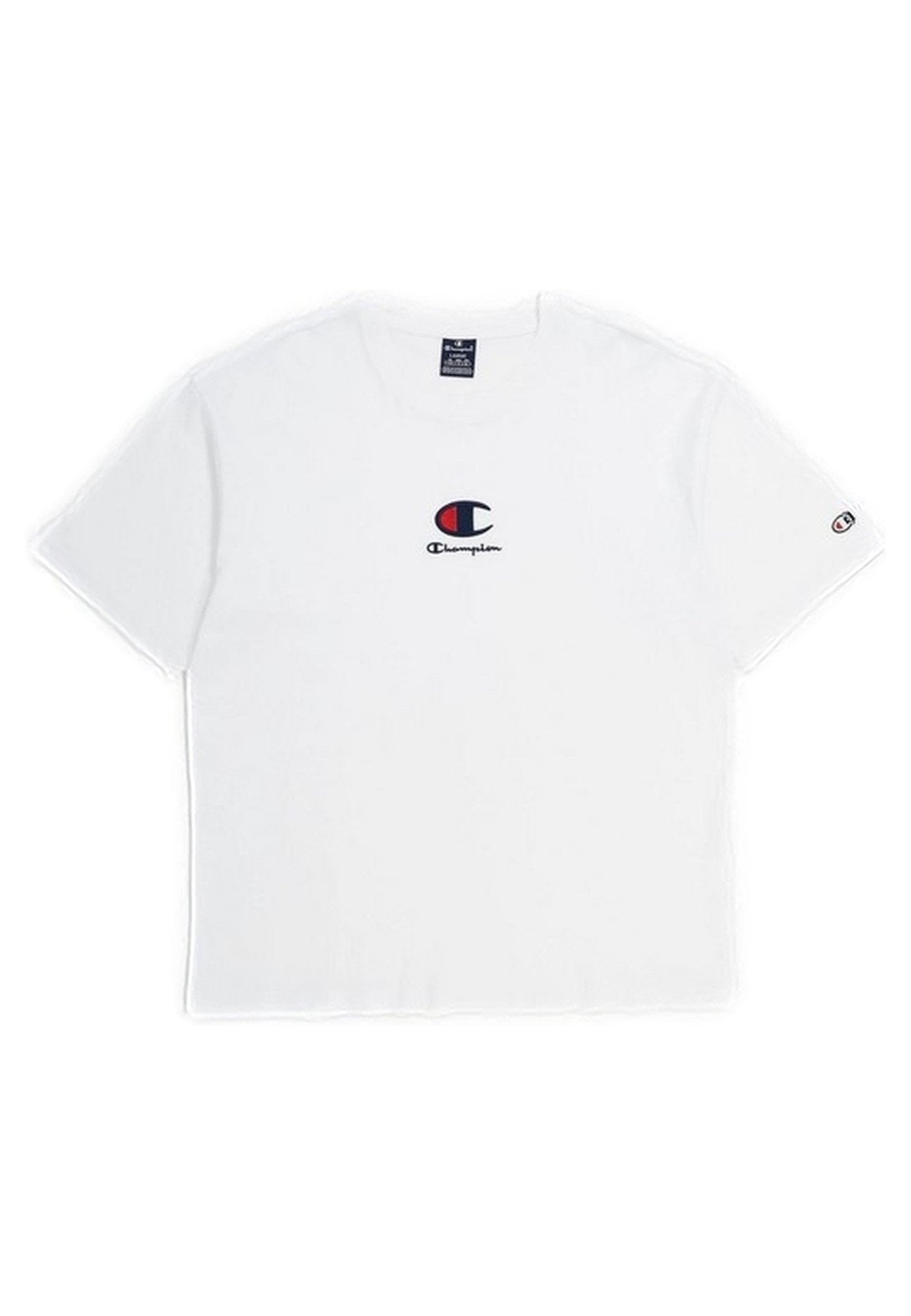 CAMISETA CHAMPION BLANCA MIDDLE EMBROIDERED LOGO TEE - AREA ZERO