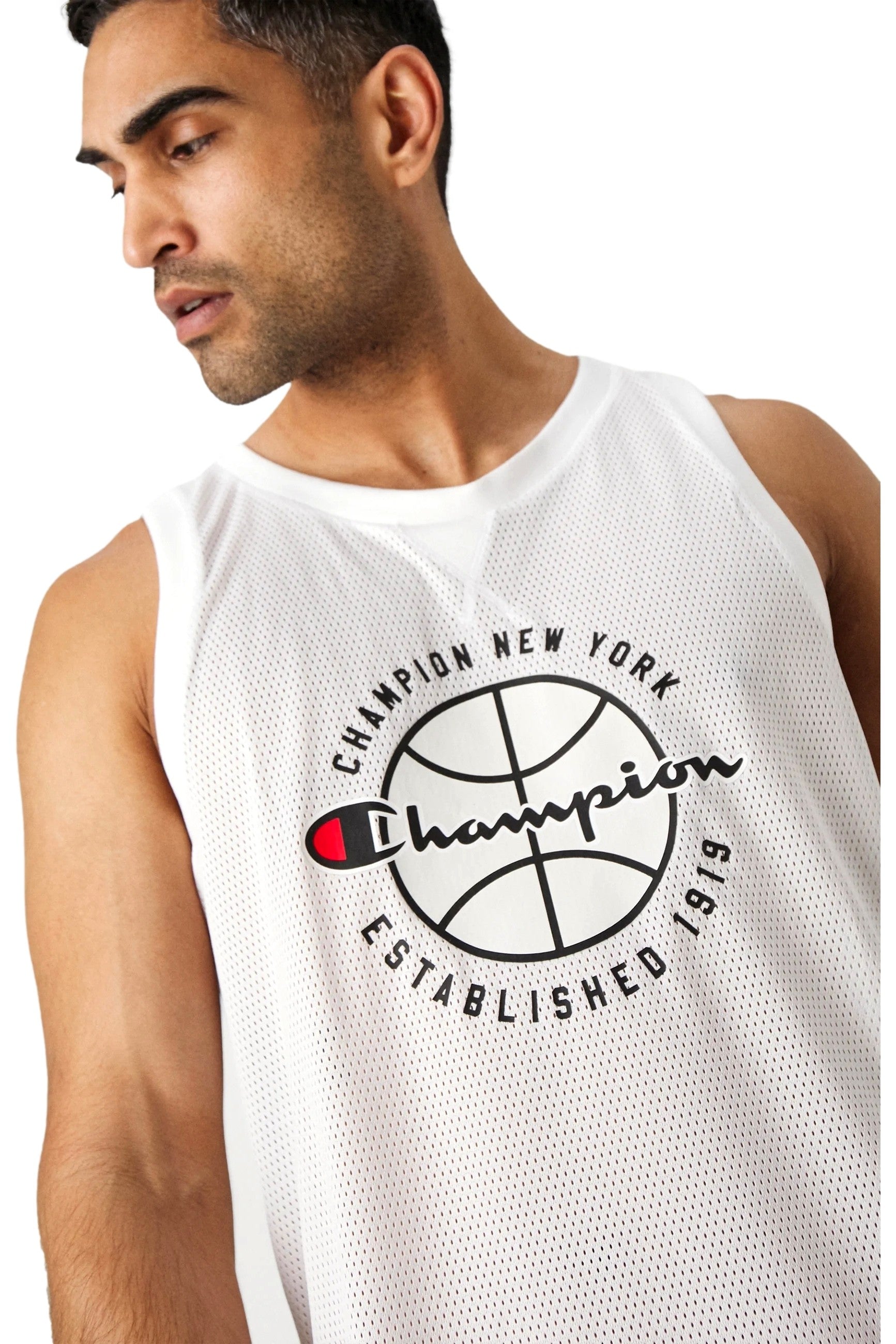 CAMISETA CHAMPION BLANCA TIRANTES SLEEVELESS HOODED TEE