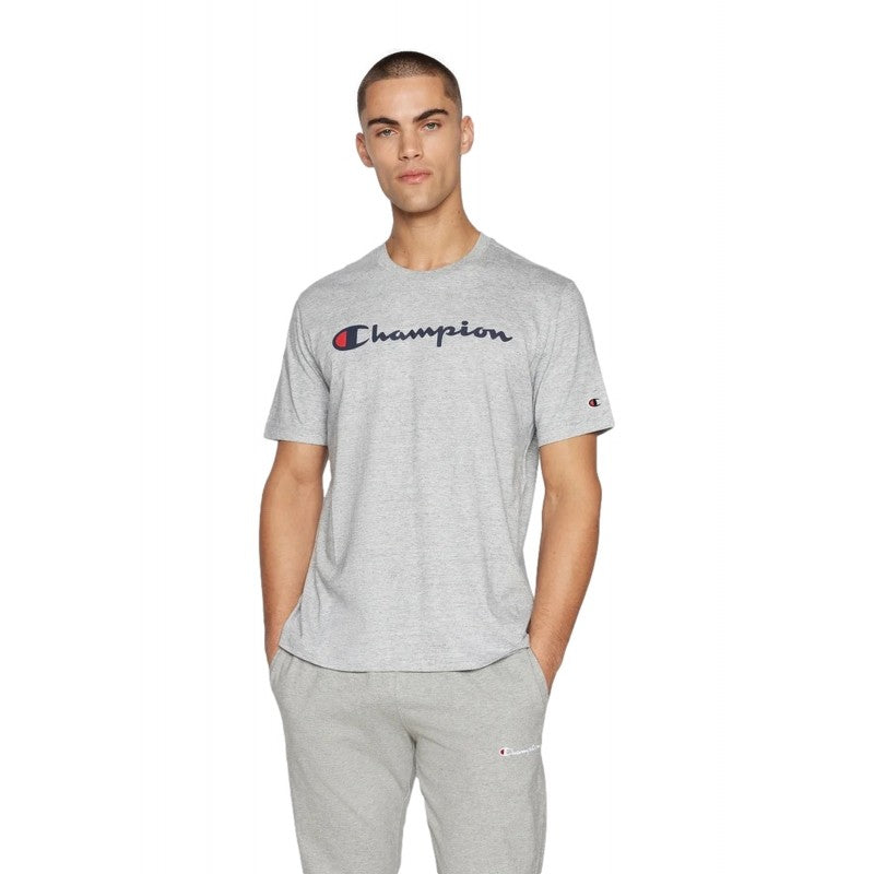 CAMISETA CHAMPION GRIS BIG LEGACY LOGO TEE