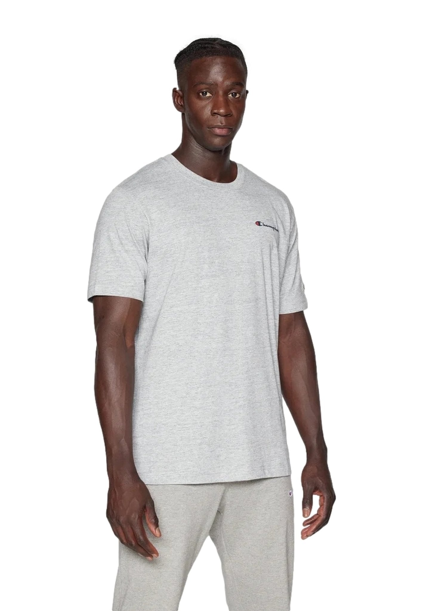 CAMISETA CHAMPION GRIS SMALL LEGACY LOGO TEE - AREA ZERO