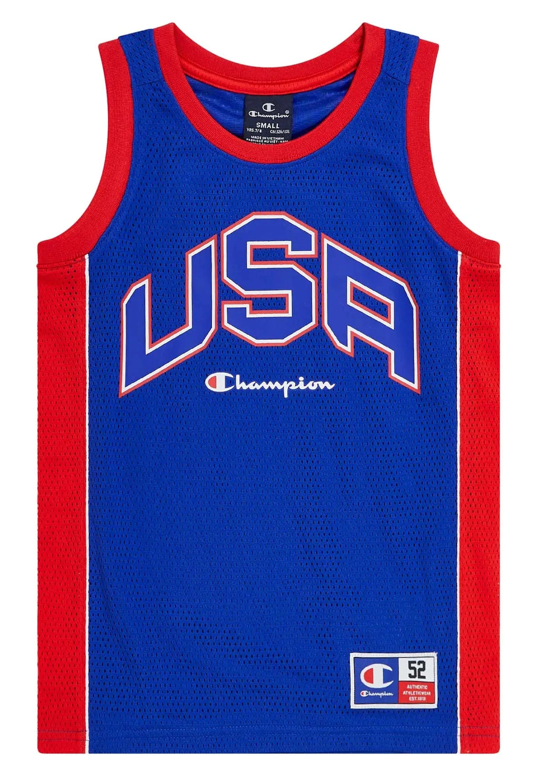 CAMISETA CHAMPION JUNIOR ROYAL USA LEGACY BASKET TANK TOP